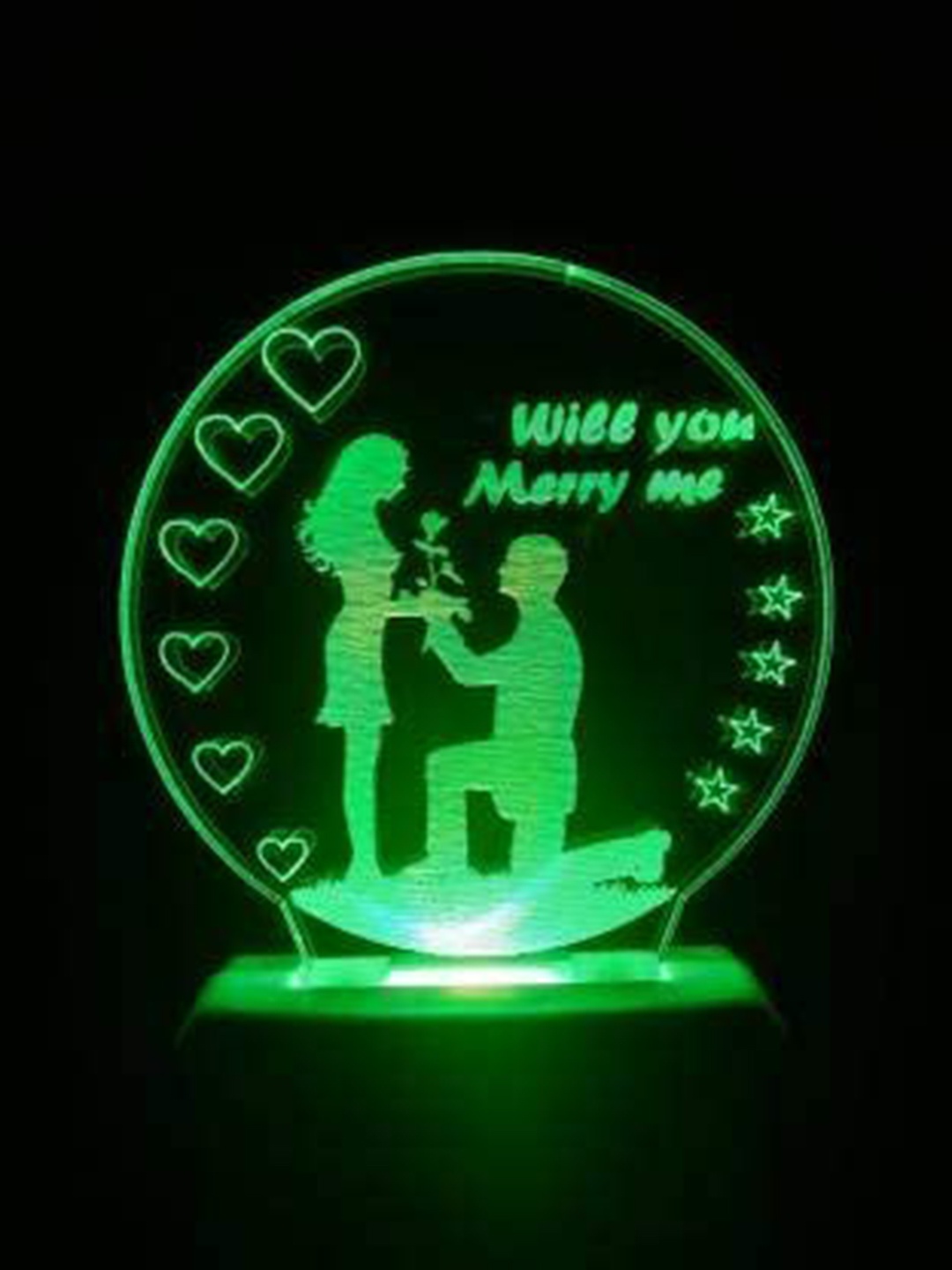 

NMII Green & Blue 3D Illusion Night Table Lamp