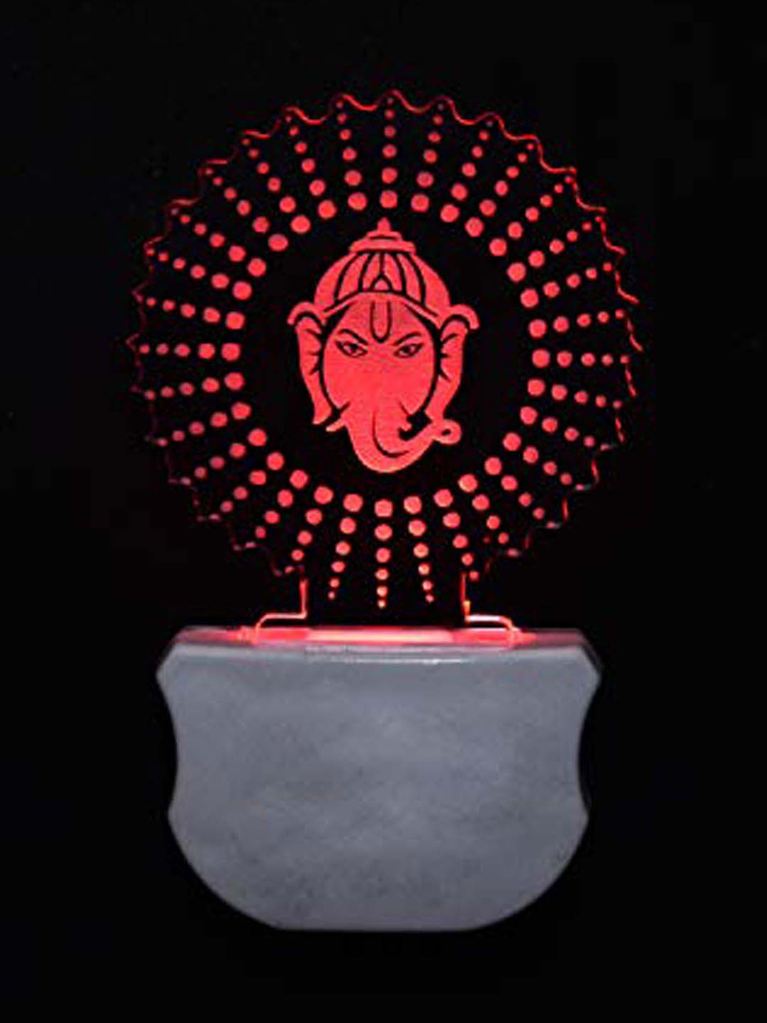 

NMII Red & Blue Printed Acrylic 3D Illusion Plug Night Lamp
