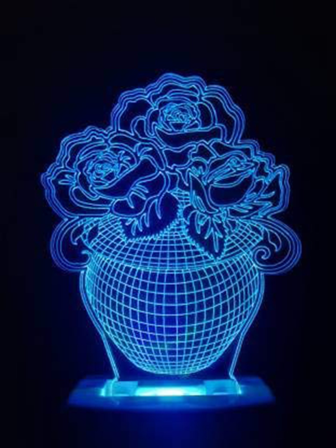 

NMII Blue & Red Printed Acrylic Table Lamps