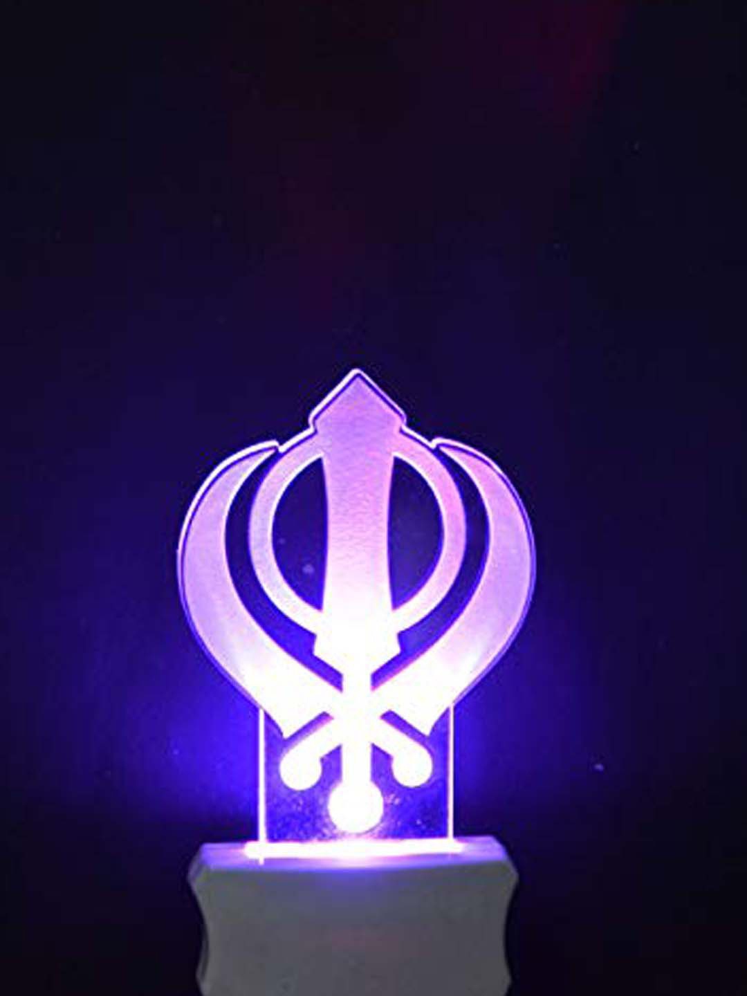 

NMII Green & Blue Khanda 3D Illusion Acrylic Table Lamps