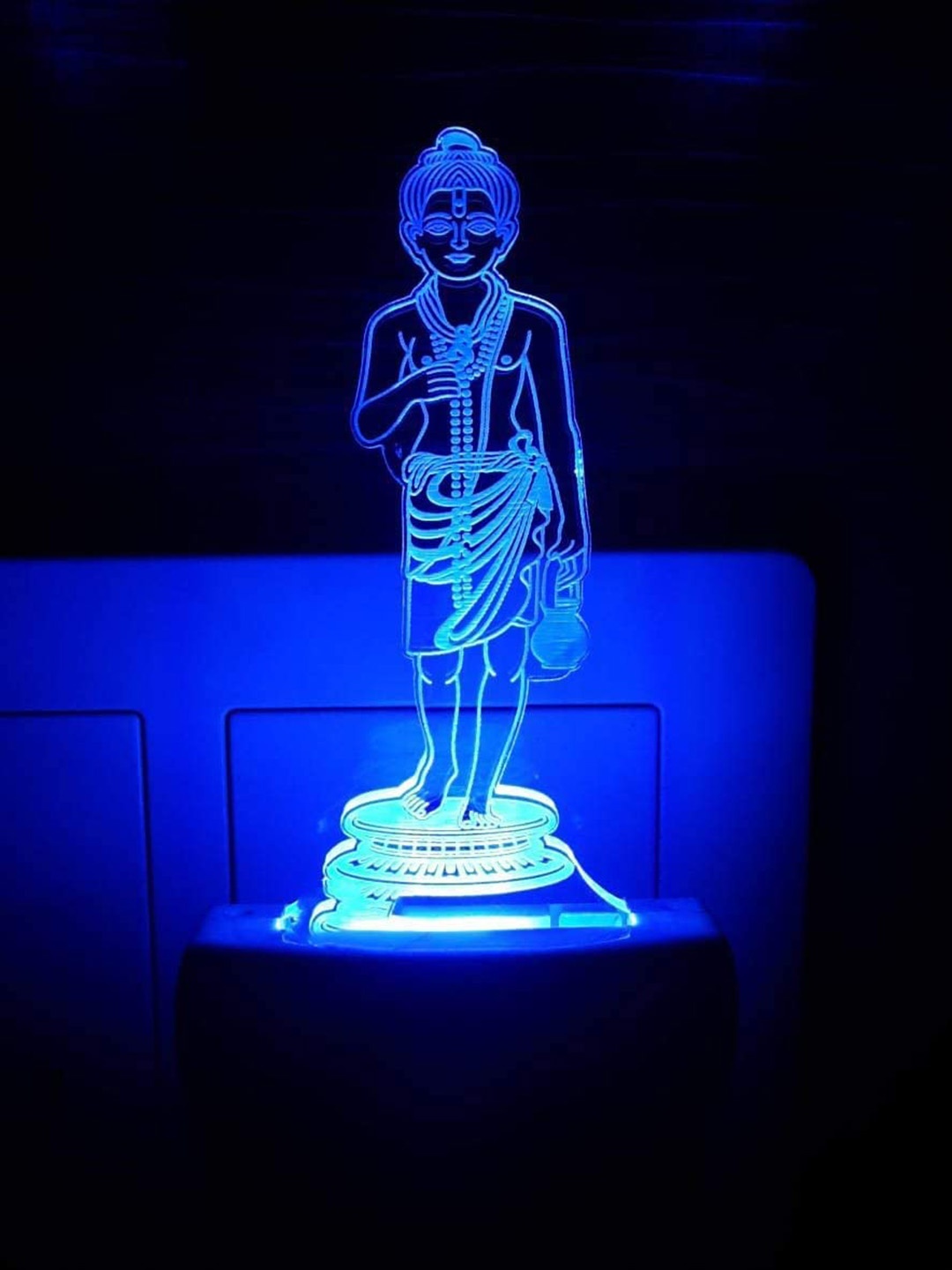 

NMII Transparent 3D Illusion Baba Printed Night Lamp