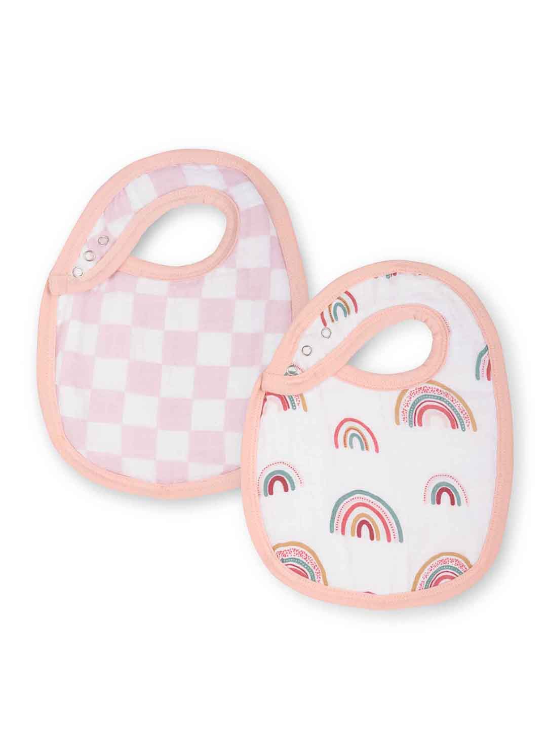 

THEONI Infants Pack Of 2 Printed Cotton Bibs, White