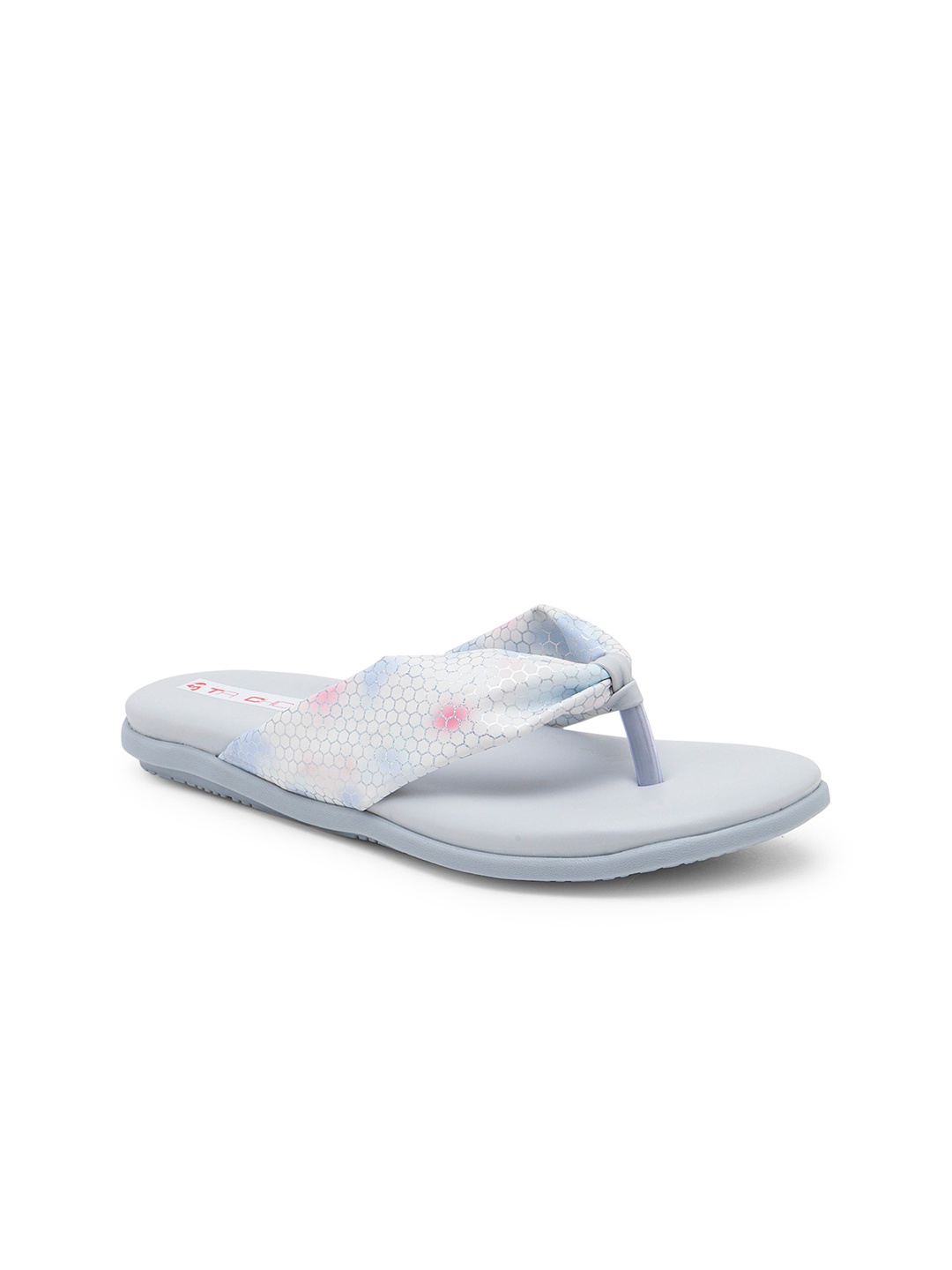 

Ta Chic Printed Open Toe Flats, Blue