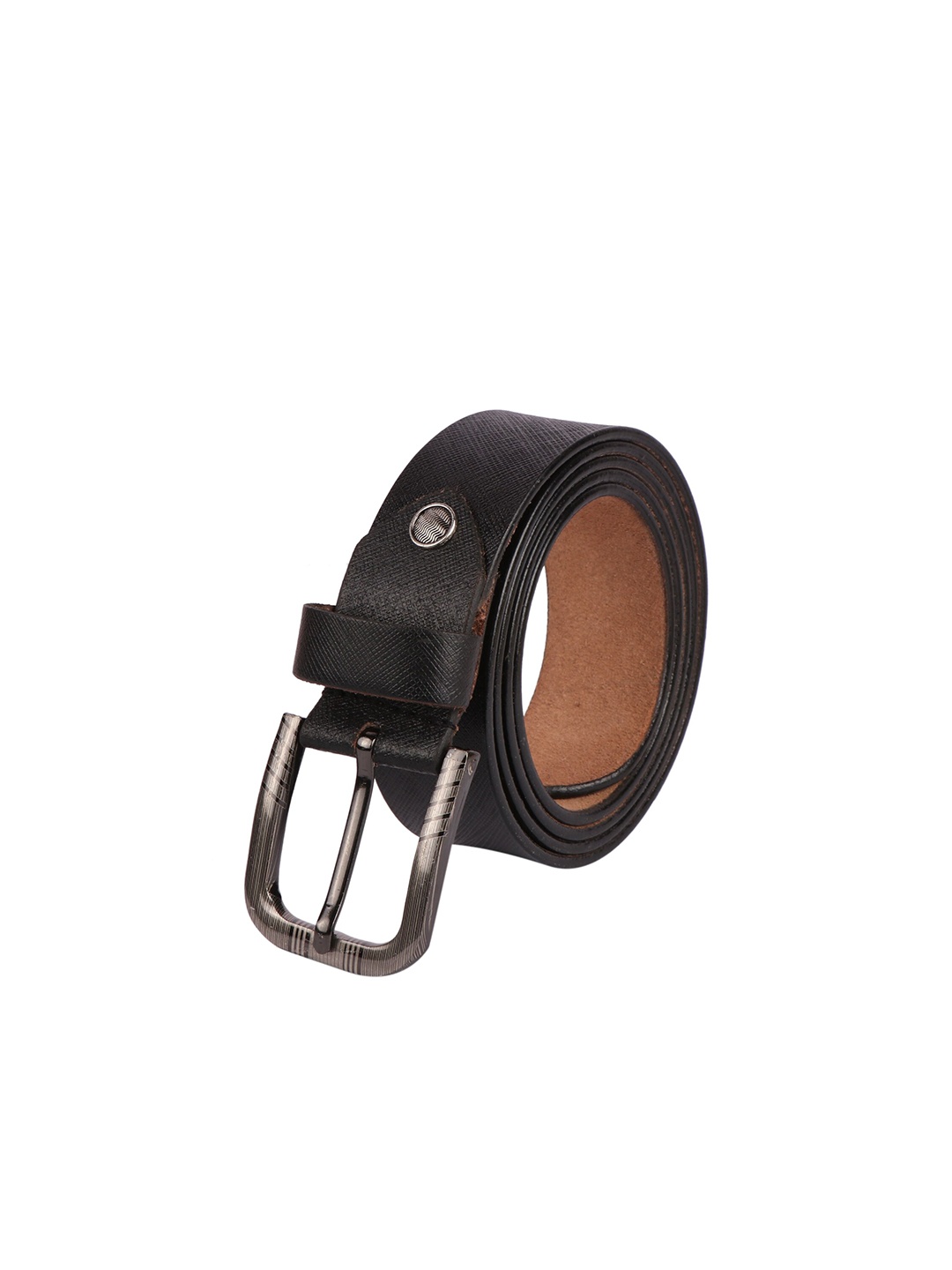 

Keviv Men Textured Leather Belt, Black