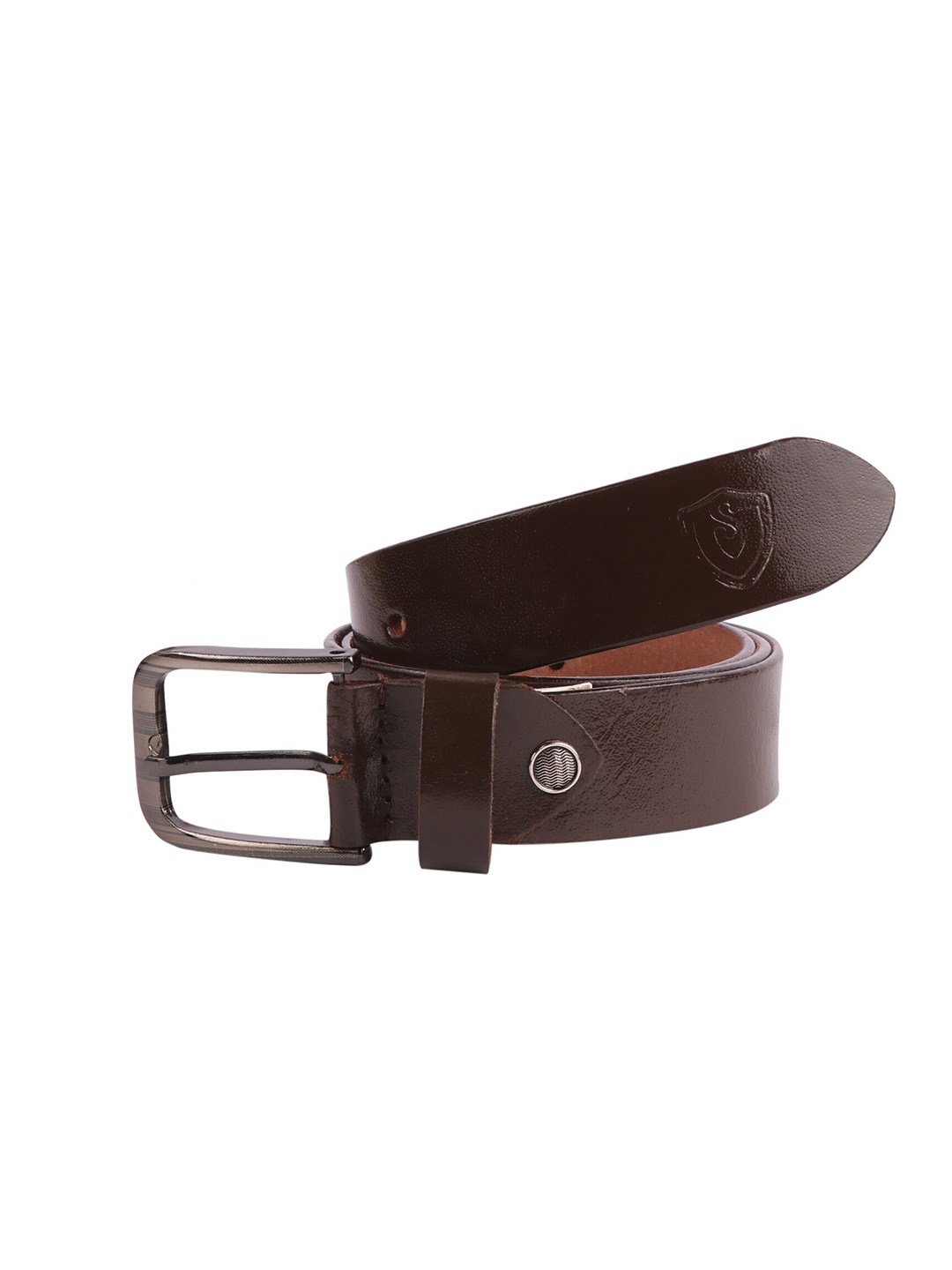 

Keviv Men Leather Formal Belt, Brown