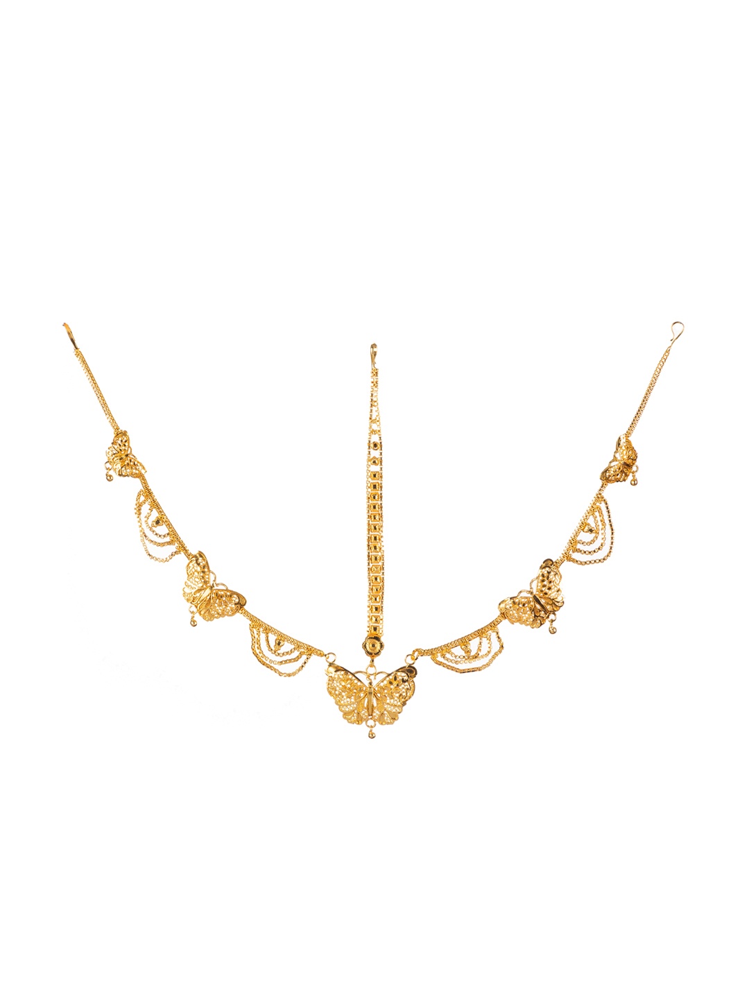 

Manikya 24ct Gold-Plated Maang Tikka Head Jewellery