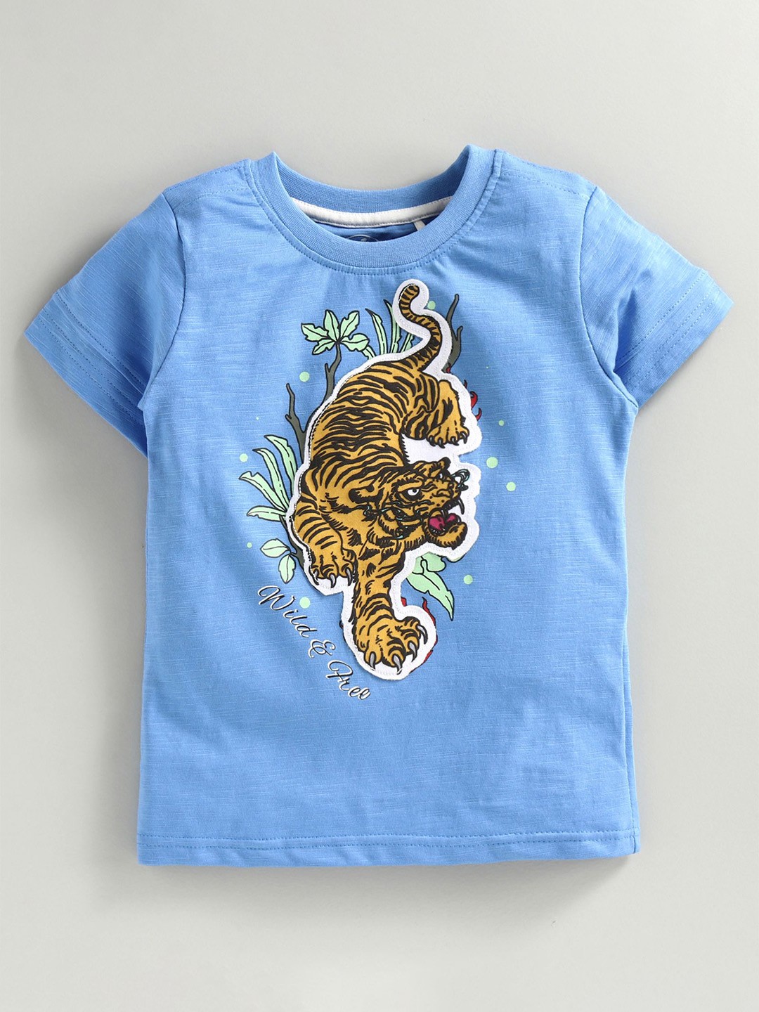 

JusCubs Boys Graphic Printed Cotton T-shirt, Blue