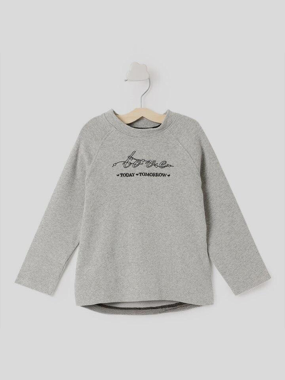 

JusCubs Boys Typography Printed Raglan Sleeves Cotton T-shirt, Grey