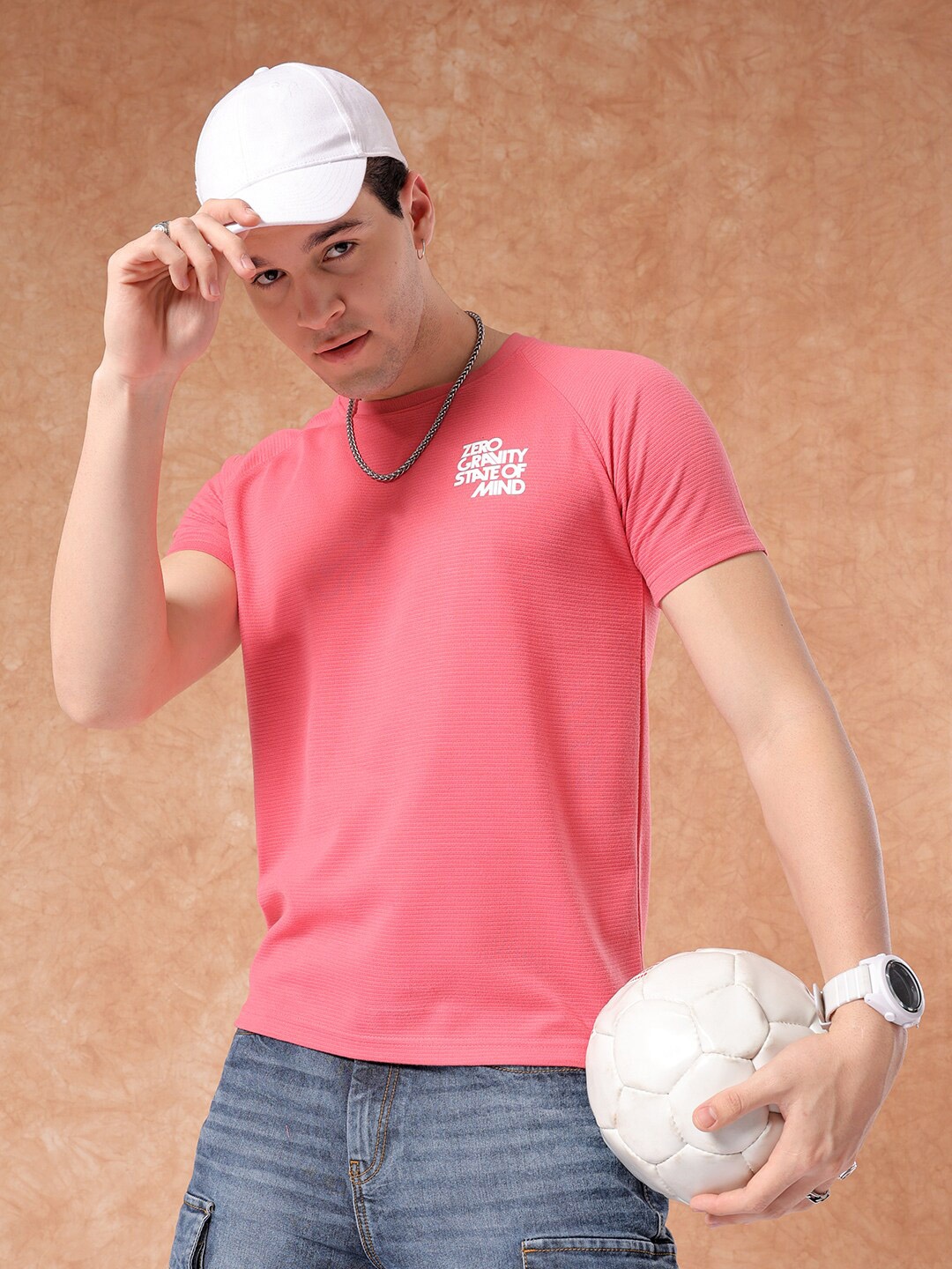 

The Indian Garage Co Round Neck T-shirt, Pink