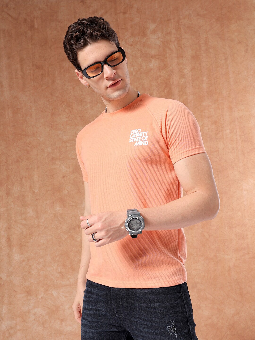 

The Indian Garage Co Round Neck T-shirt, Orange