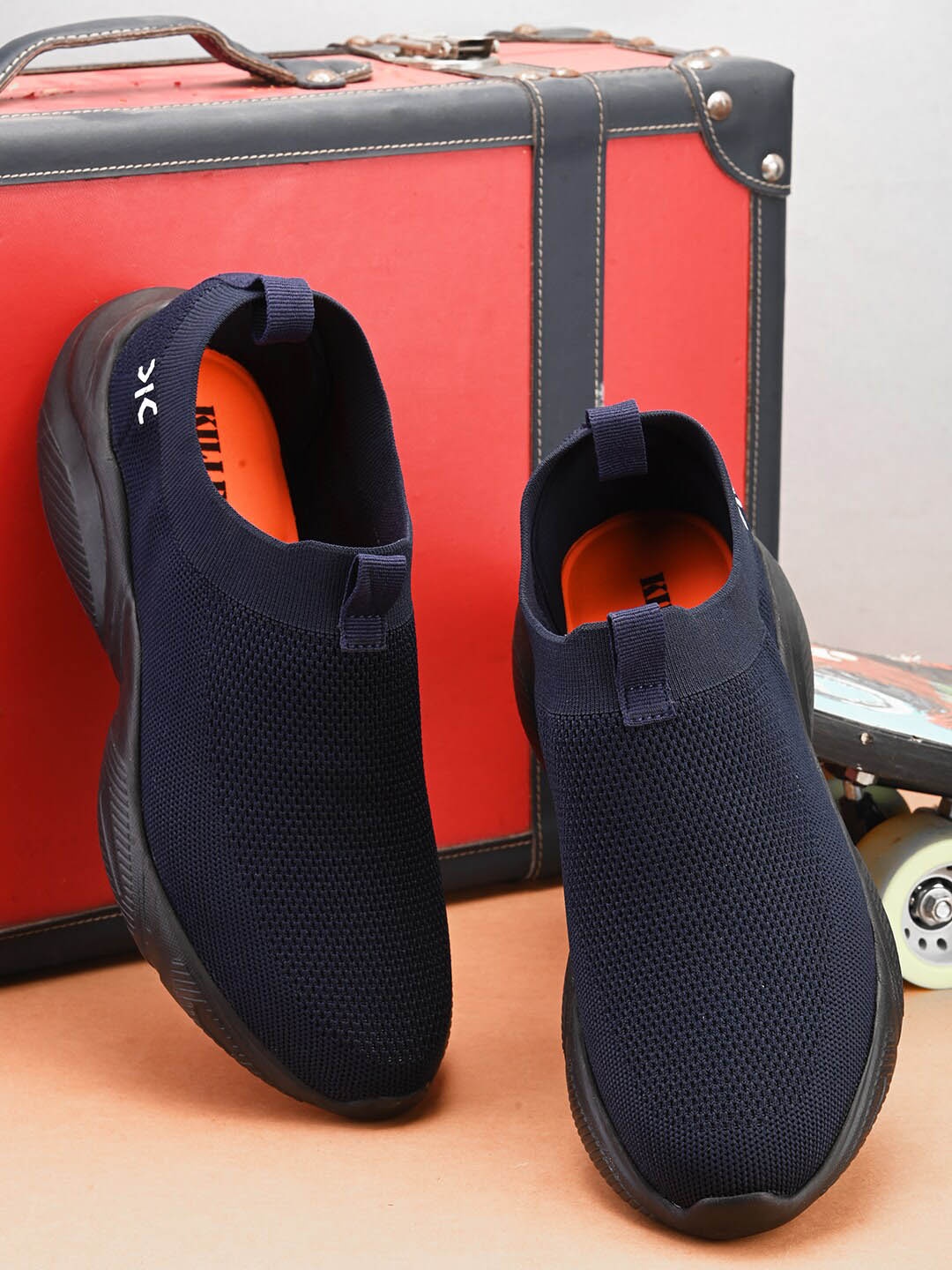 

Killer Men Slip On Running Shoes, Blue