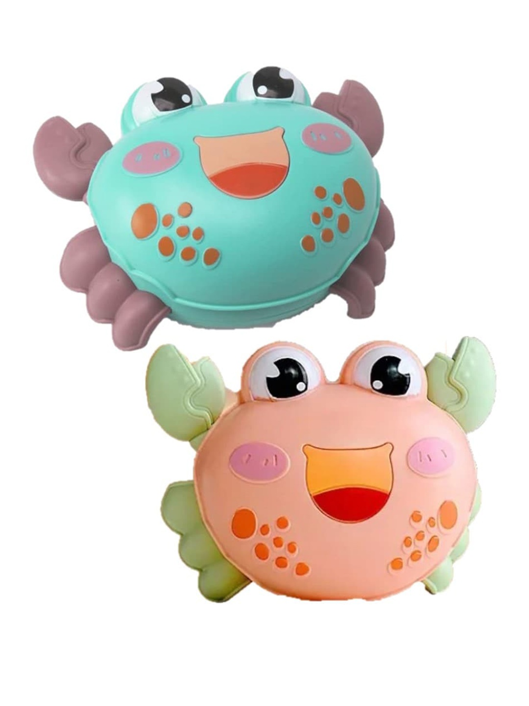 

ADKD Kids Pack of 2 Cute Crawling Crab Toys, Green