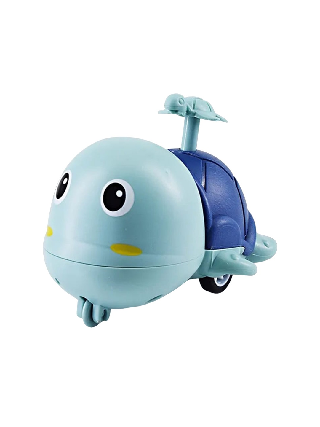 

ADKD Kids Press to Go Inertial Cute Crawling Turtle Toy, Blue