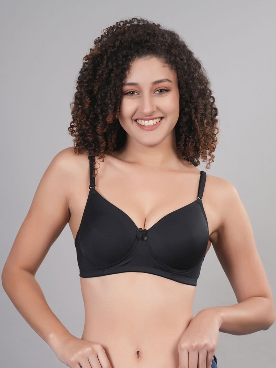 

Broiden Full Coverage Lightly Padded Bra All Day Comfort, Black