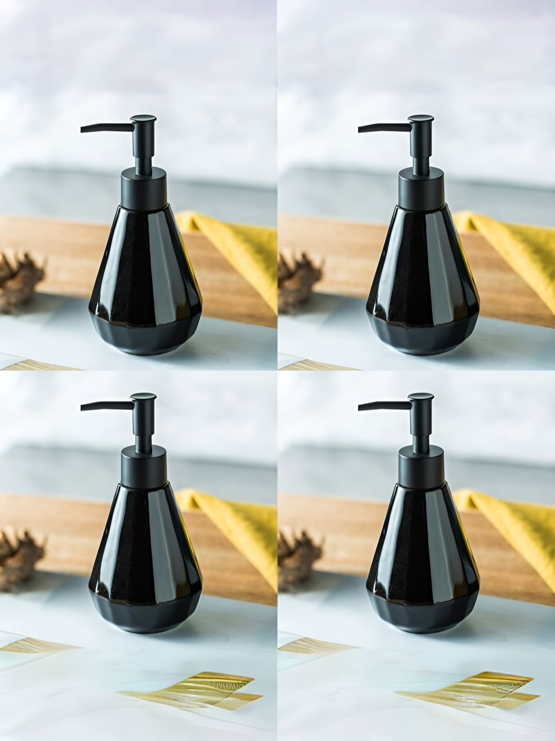 

USHA SHRIRAM Black Ceramic Soap Dispenser 250ml