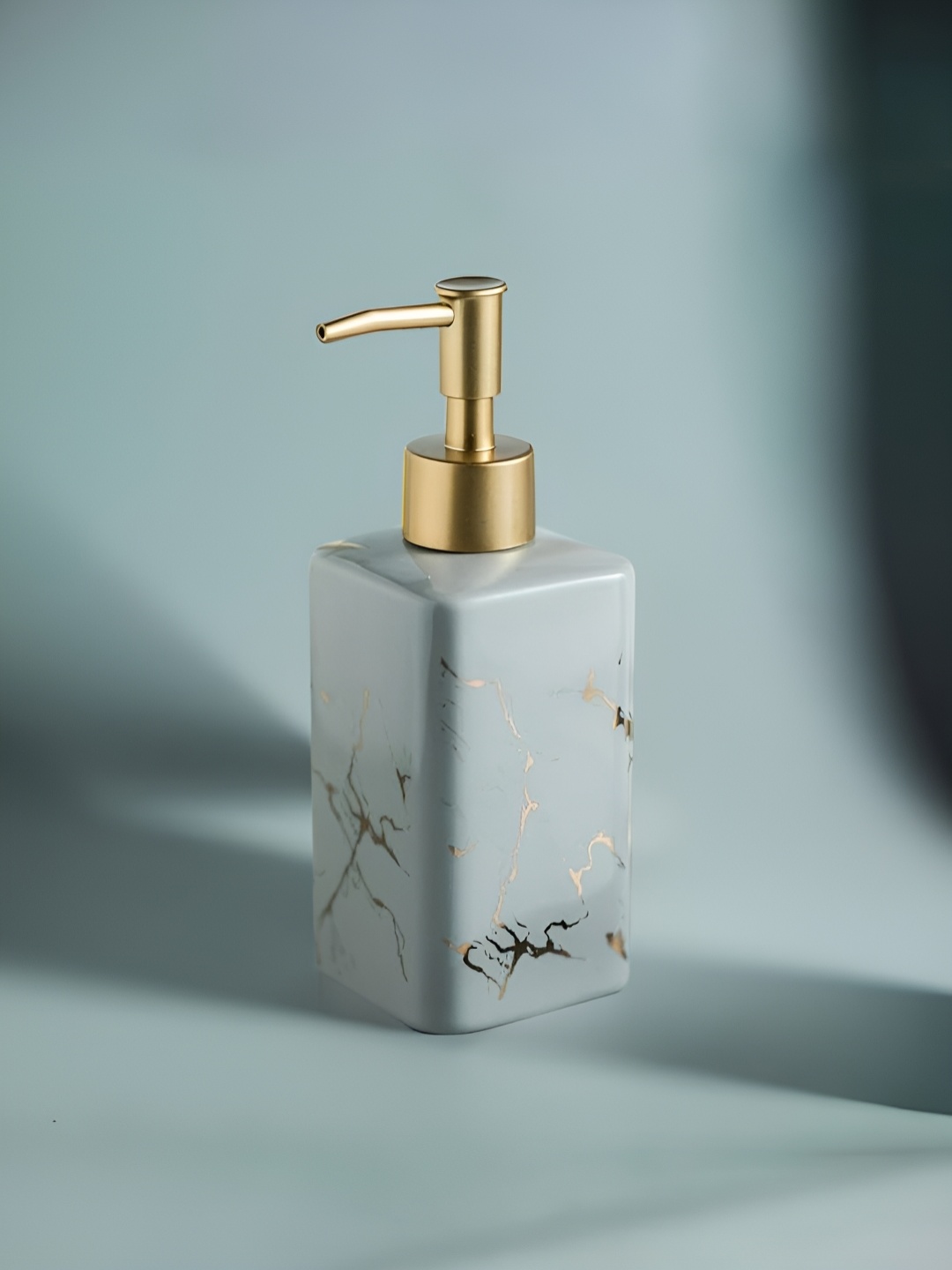 

USHA SHRIRAM Grey Ceramic Soap Dispenser 320 ml