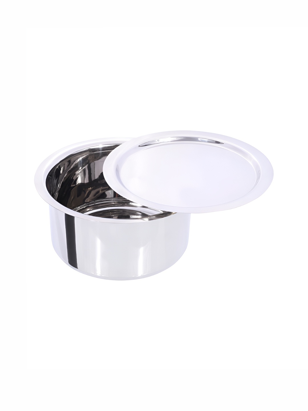 USHA SHRIRAM Silver-Toned Induction Base Stainless Steel Tope With Lid 5 ltr