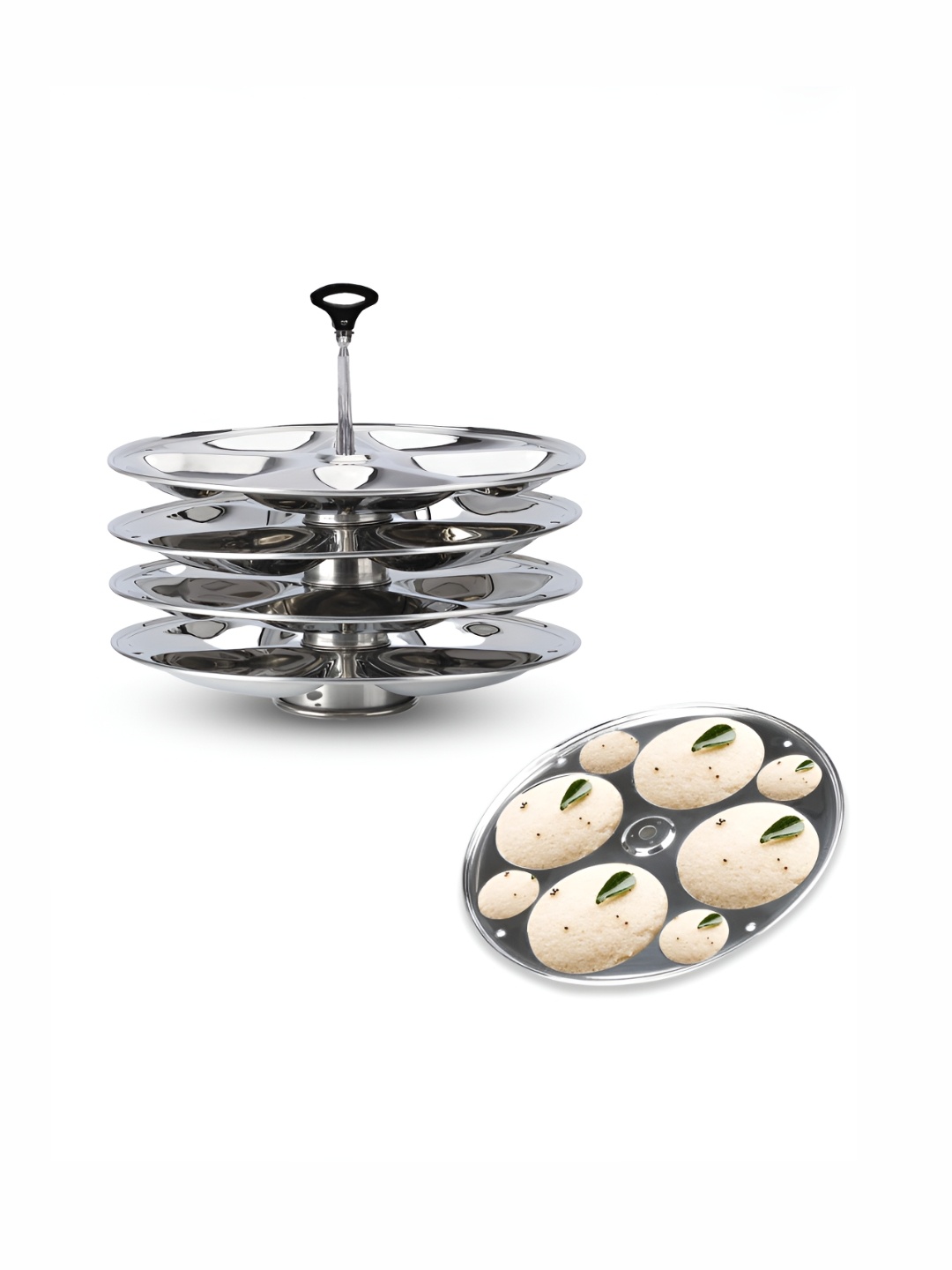 

USHA SHRIRAM Steel 4 Plates Stainless Steel Cool Grip Idli Maker