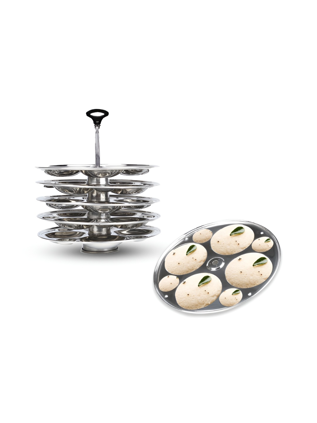 

USHA SHRIRAM Steel Toned 6 Plates Stainless Steel Idli Maker 48 Idlis