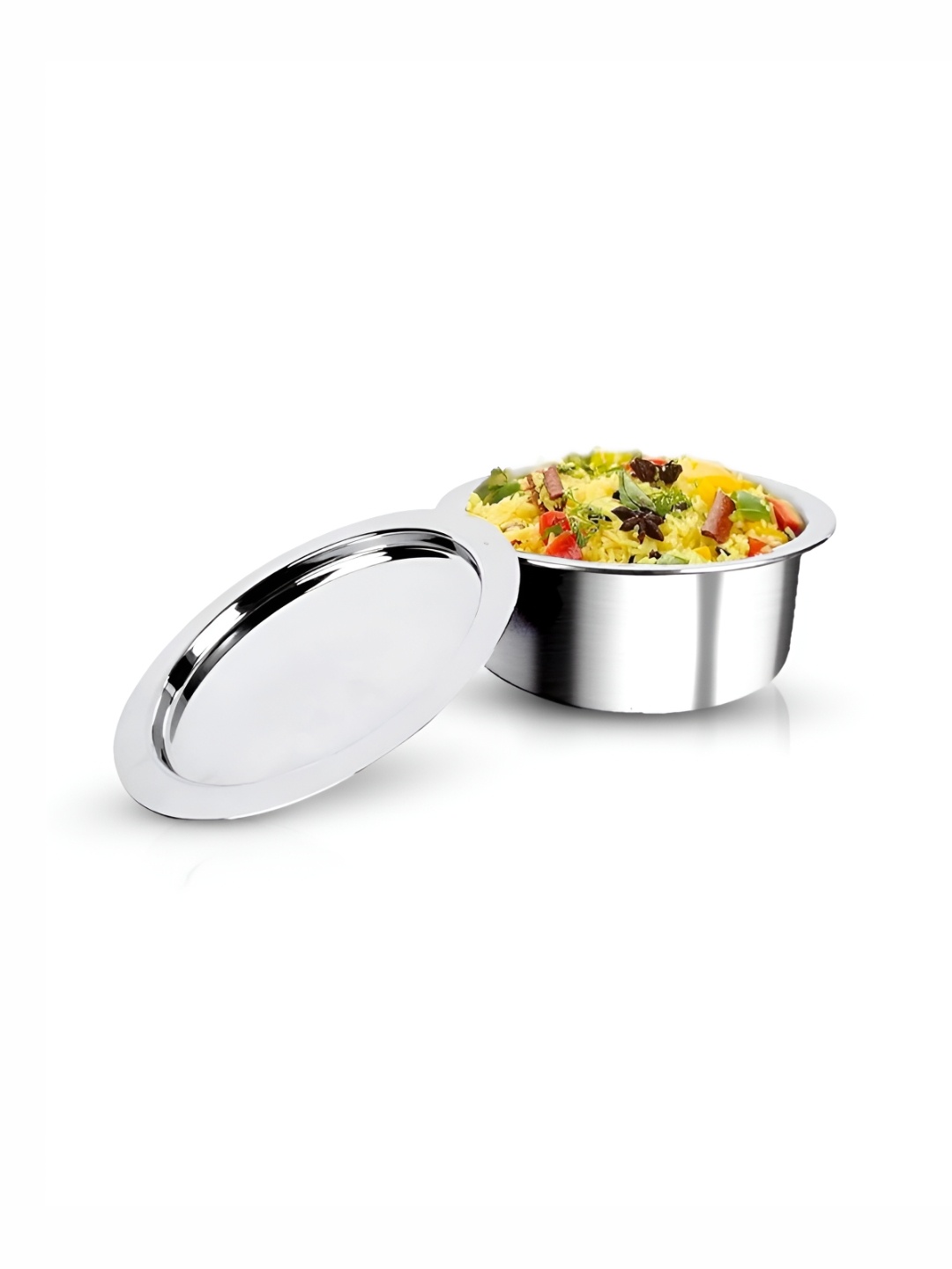 USHA SHRIRAM Silver-Toned Triply Steel Handi
