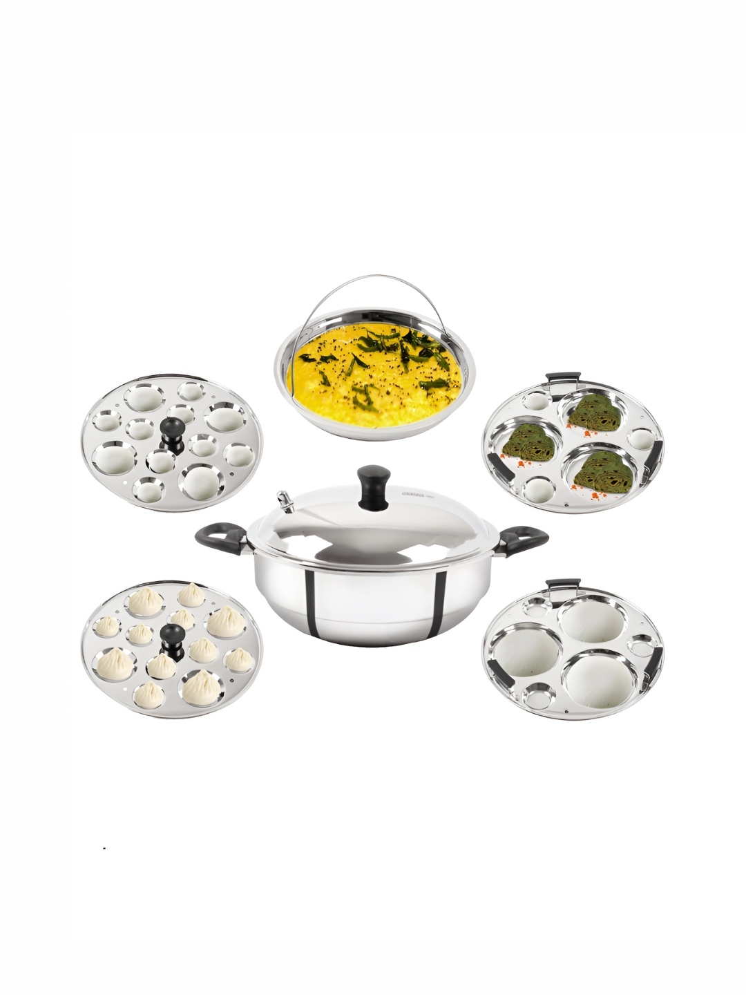 USHA SHRIRAM Stainless Steel Induction Base Idli Maker