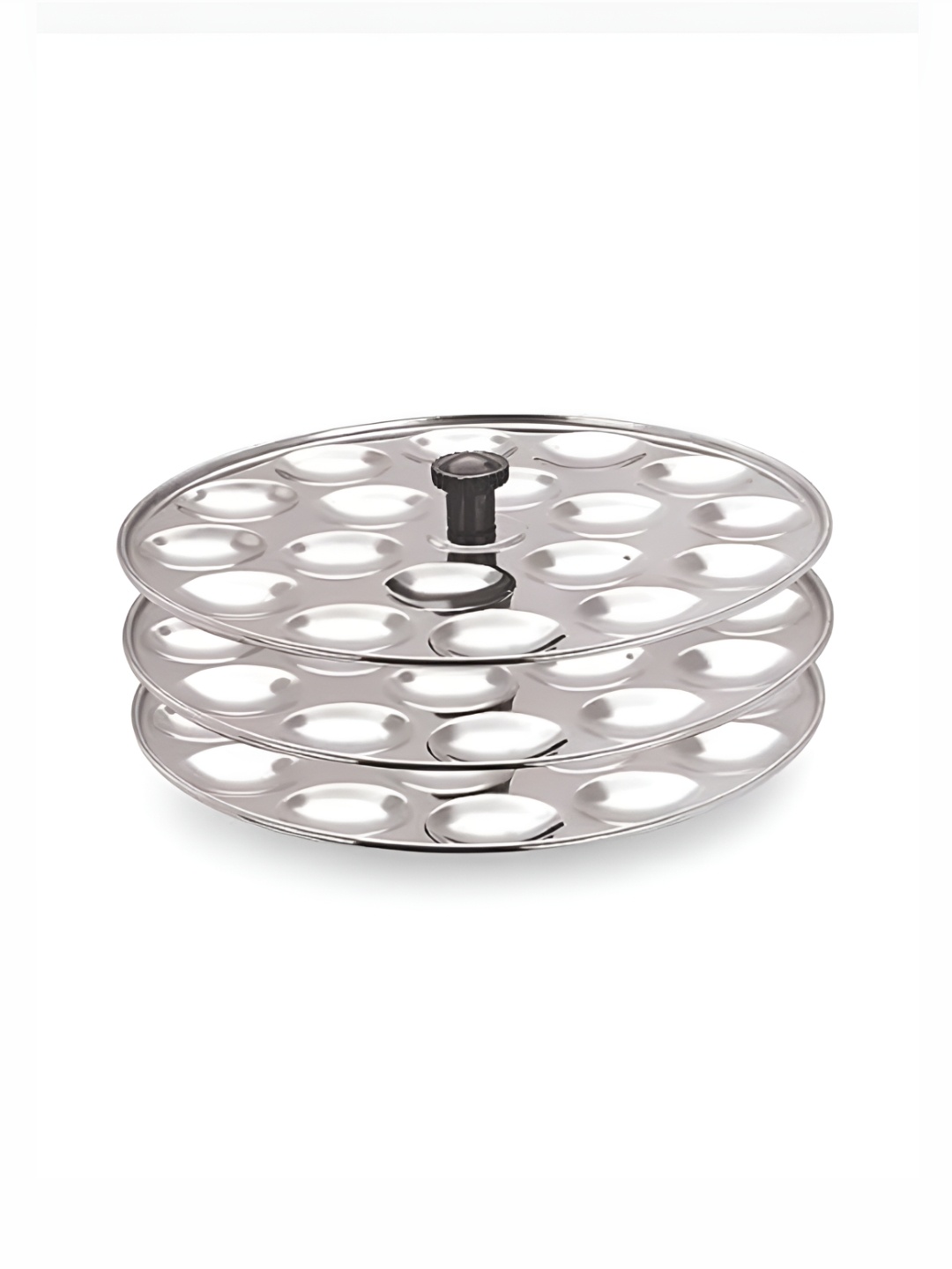 

USHA SHRIRAM 3 Pieces Stainless Steel Removable Mini Idli Plates