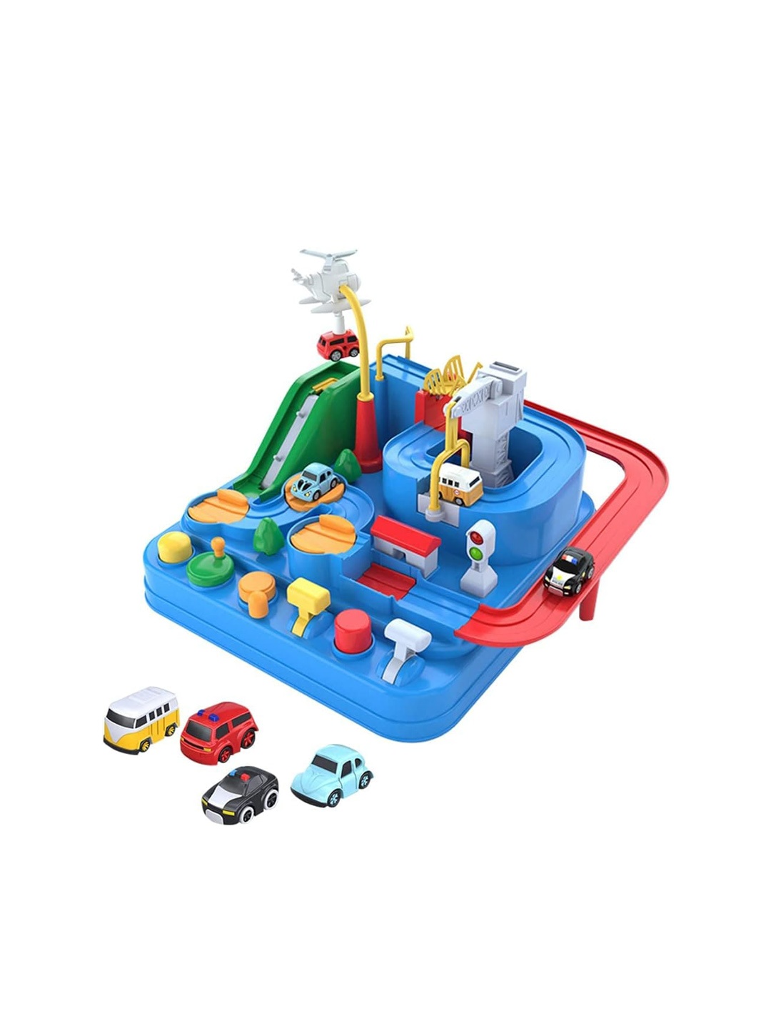 

ADKD Kids Adventure Manual Race Track Set, Blue