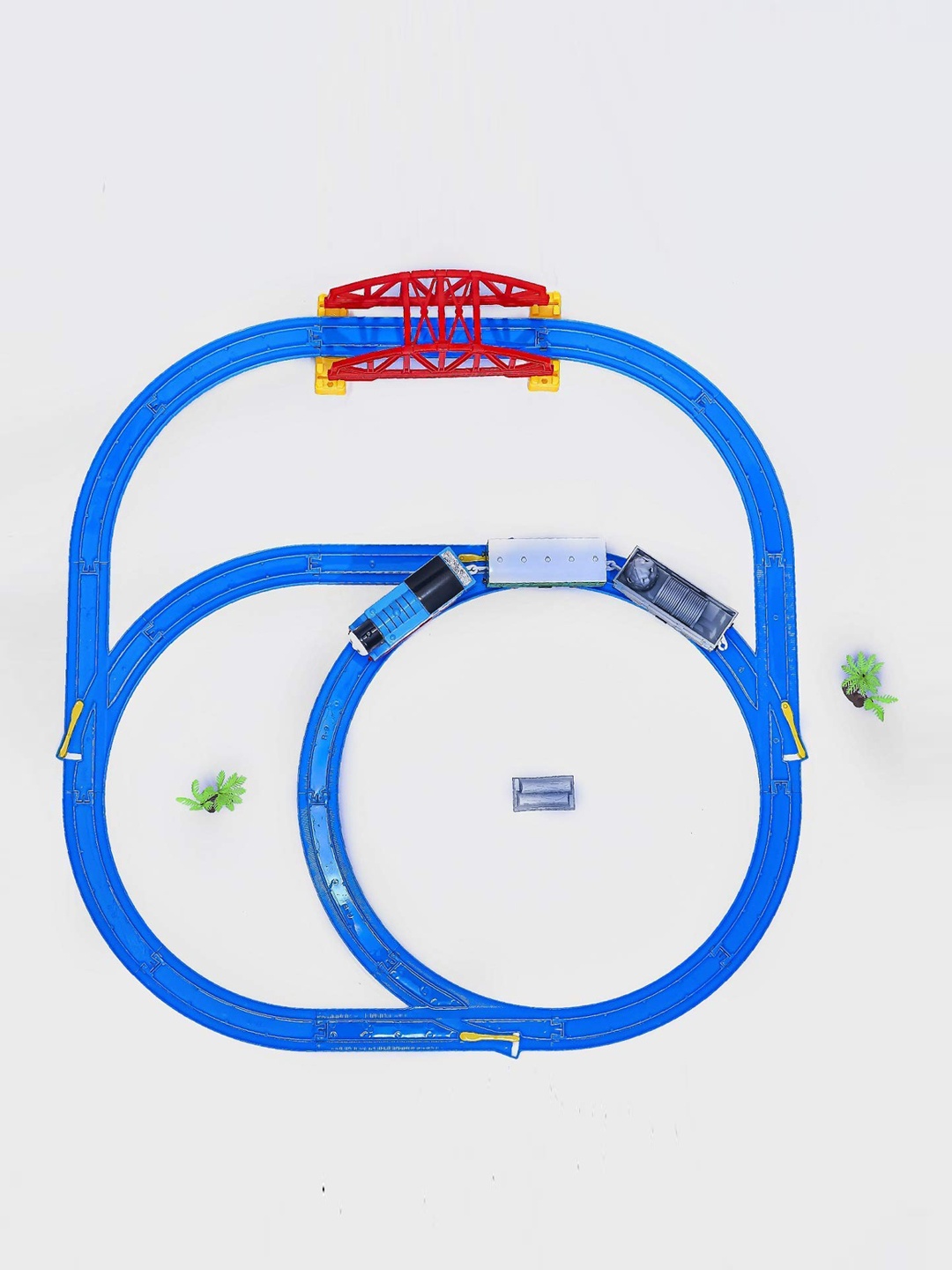 

ADKD Kids Musical Vintage Thomas Train World Toy Train Track Set, Blue