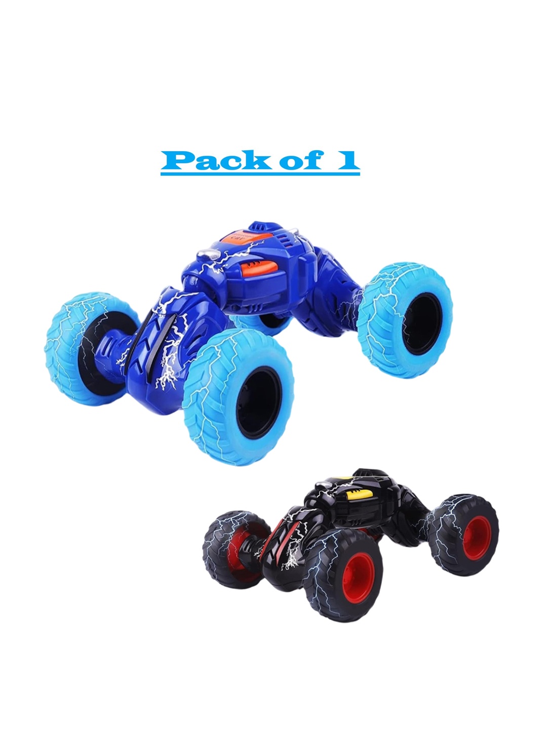 

ADKD Kids Friction Powered Unbreakable Monster Theme Pull Back Car, Blue
