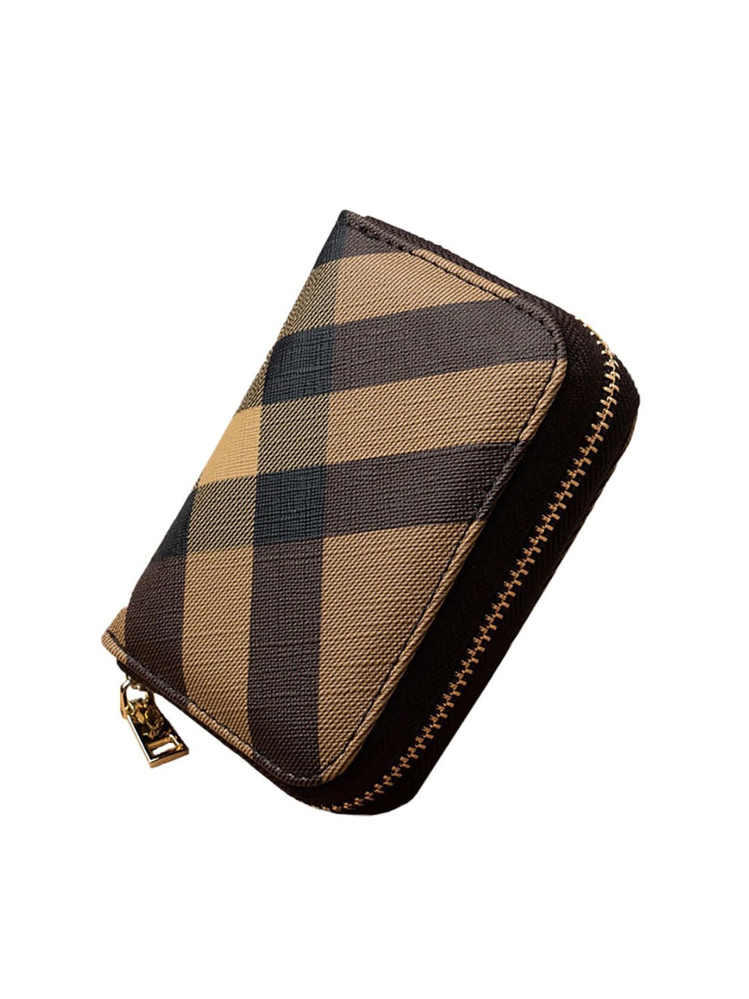 

SYGA Women Leather Card Holder, Brown