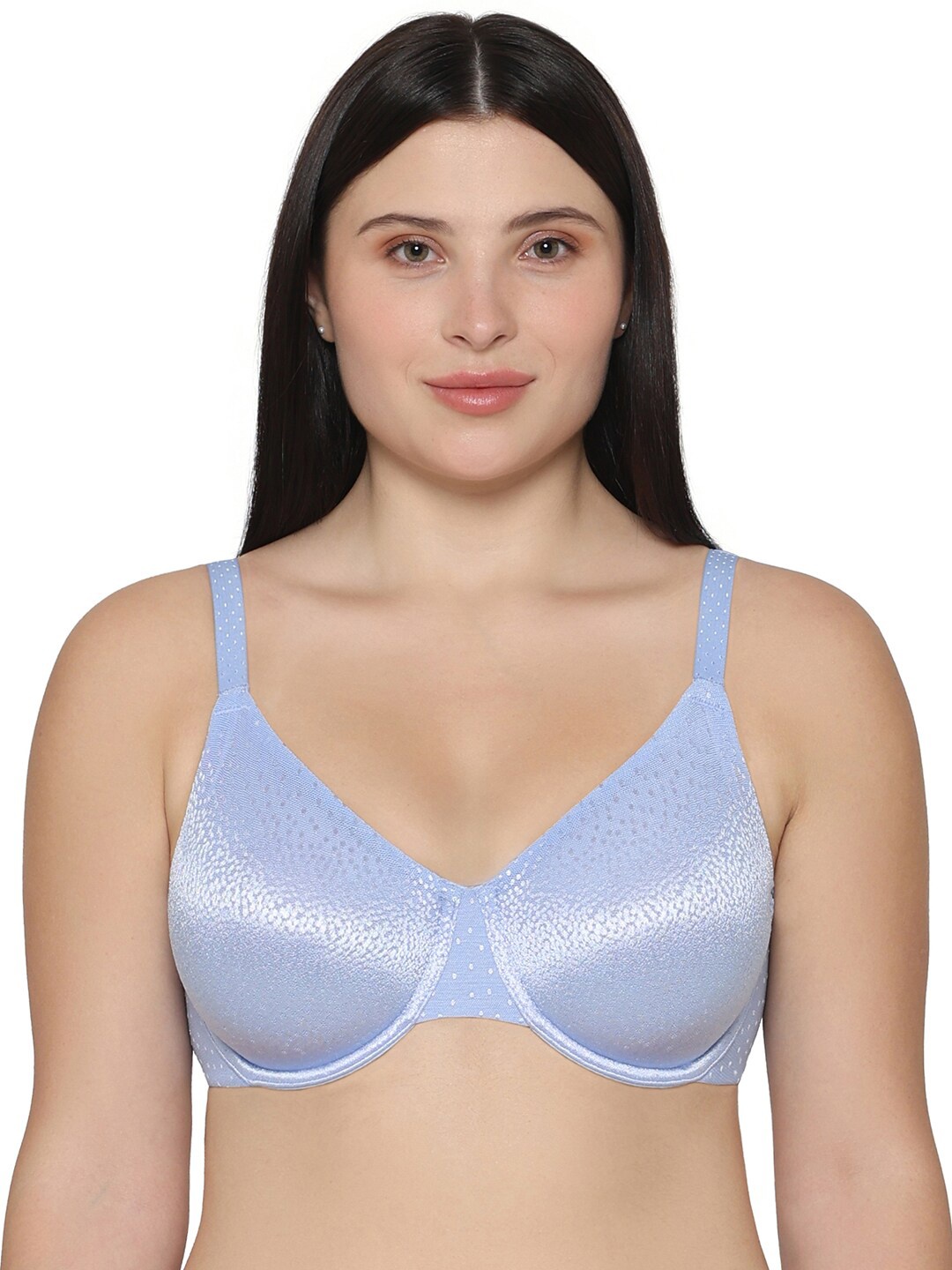 

Wacoal Self Design Full Coverage Underwired Rapid-Dry Everyday Bra With All Day Comfort, Blue