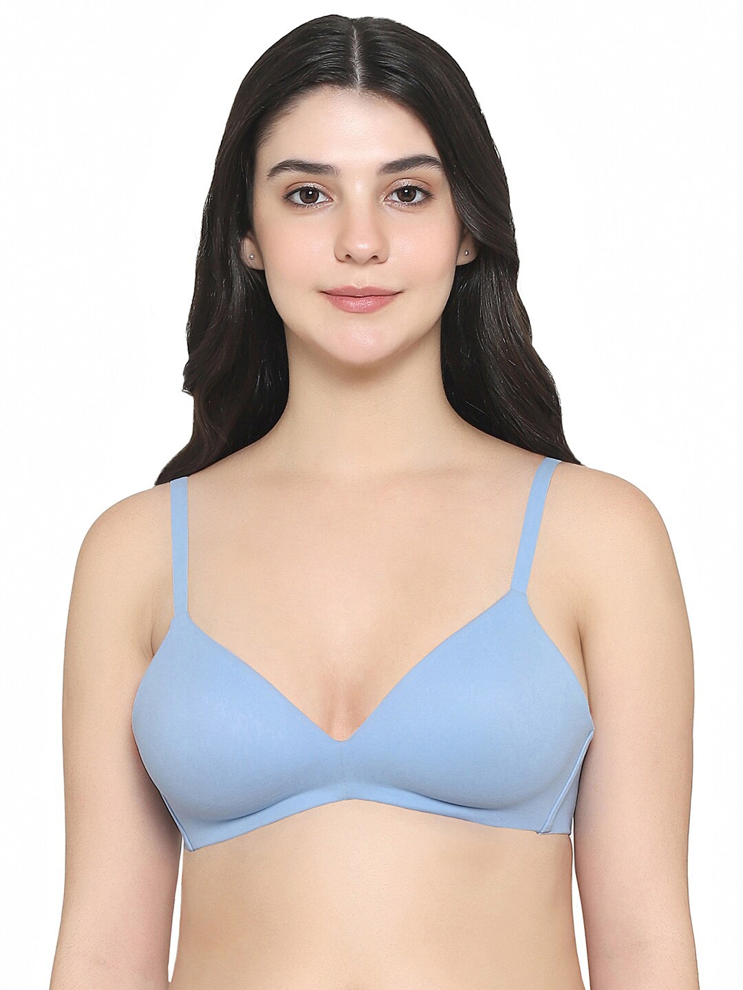 

Wacoal Half Coverage Lightly Padded Rapid-Dry T-shirt Bra With All Day Comfort, Blue
