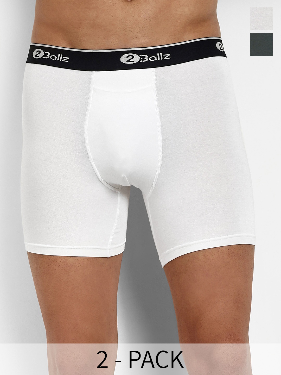 

2BALLZ Pack Of 2 Trunks WUG-P2-2BRT, White