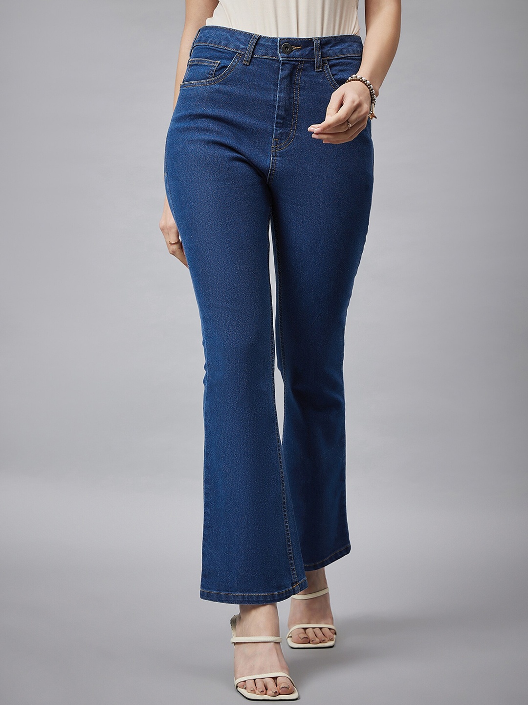 

Chemistry Women Comfort Bootcut High-Rise Stretchable Jeans, Blue