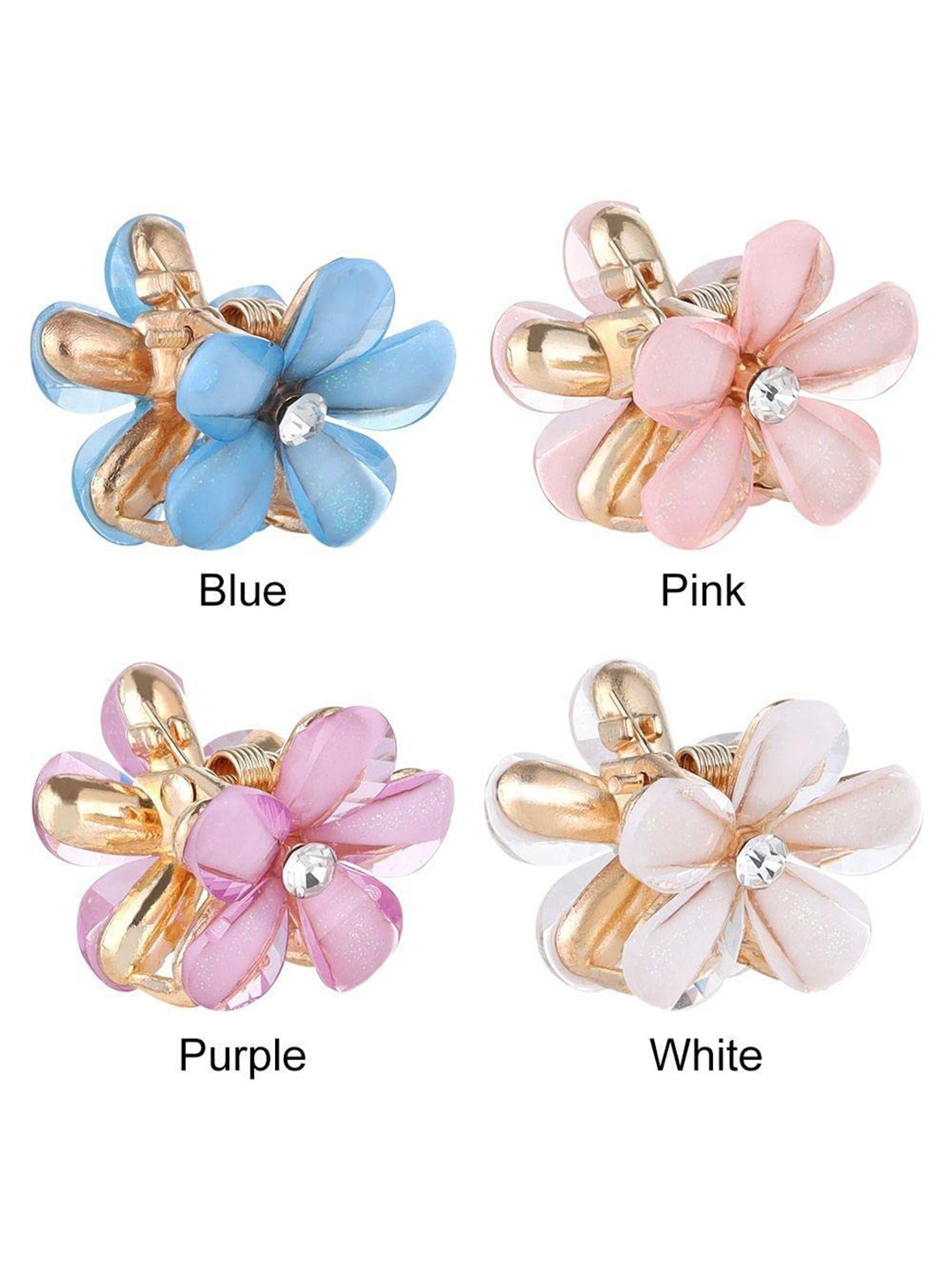 

BAESD Girls Set of 6 Claw Clip, Gold