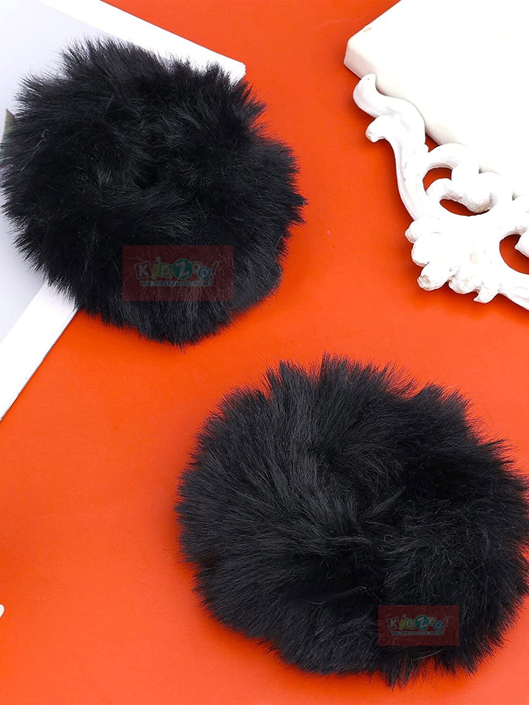 

BAESD Girls Set of 2 Ponytail Holders, Black