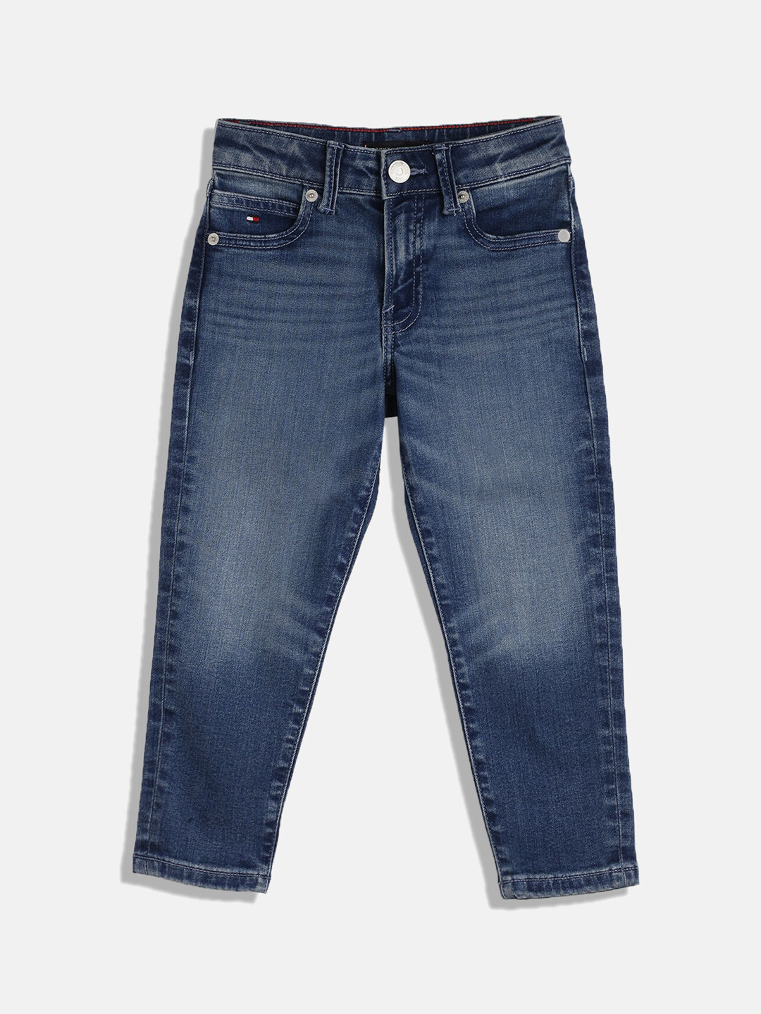 

Tommy Hilfiger Boys Straight Fit Stretchable Jeans, Blue