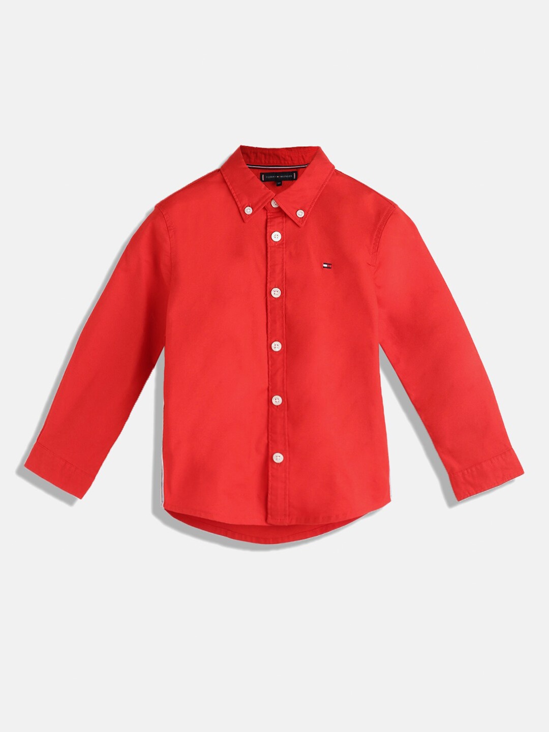 

Tommy Hilfiger Boys Button-Down Collar Casual Shirt, Red