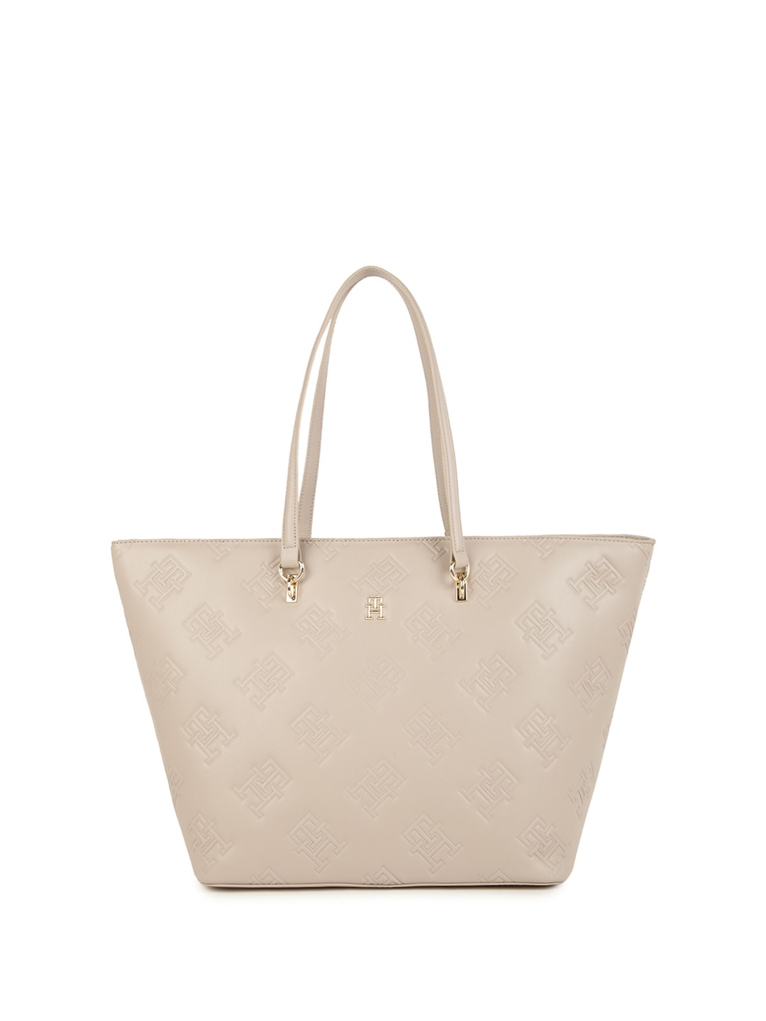 

Tommy Hilfiger Textured Structured Shoulder Bag, Grey
