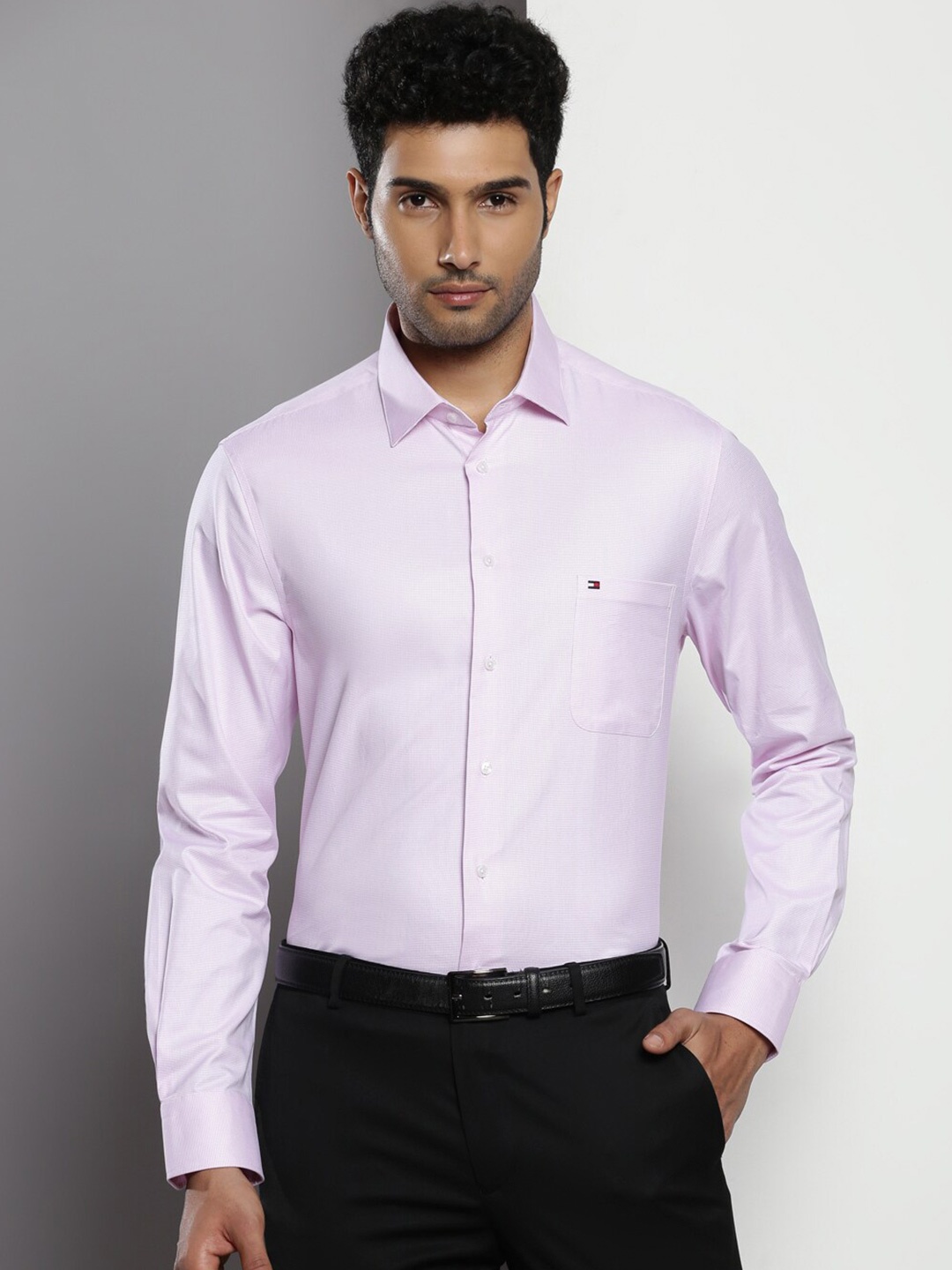 

Tommy Hilfiger Long Sleeves Pure Cotton Formal Shirt, Pink
