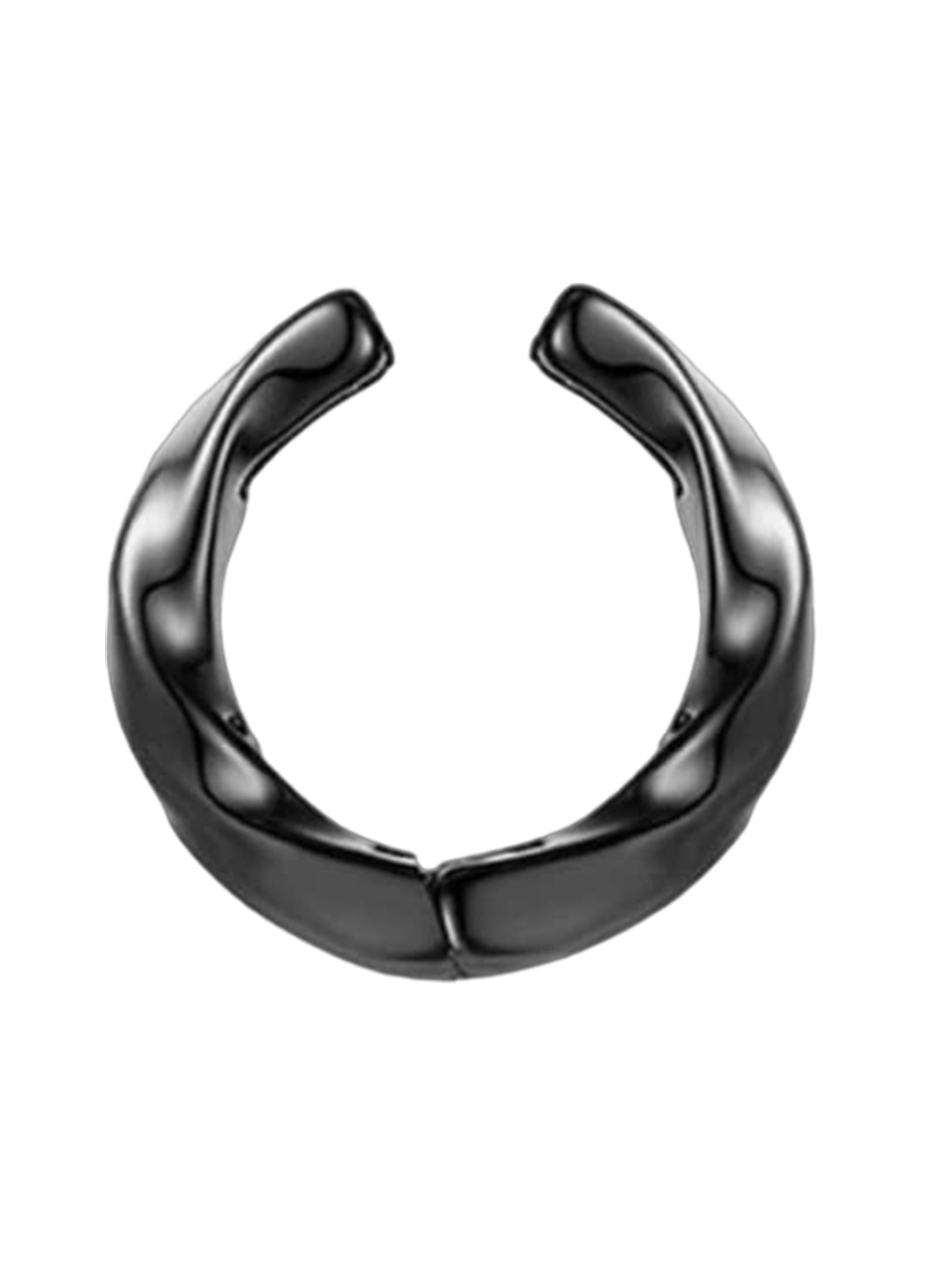

SALTY Men Contemporary Stud Earrings, Black