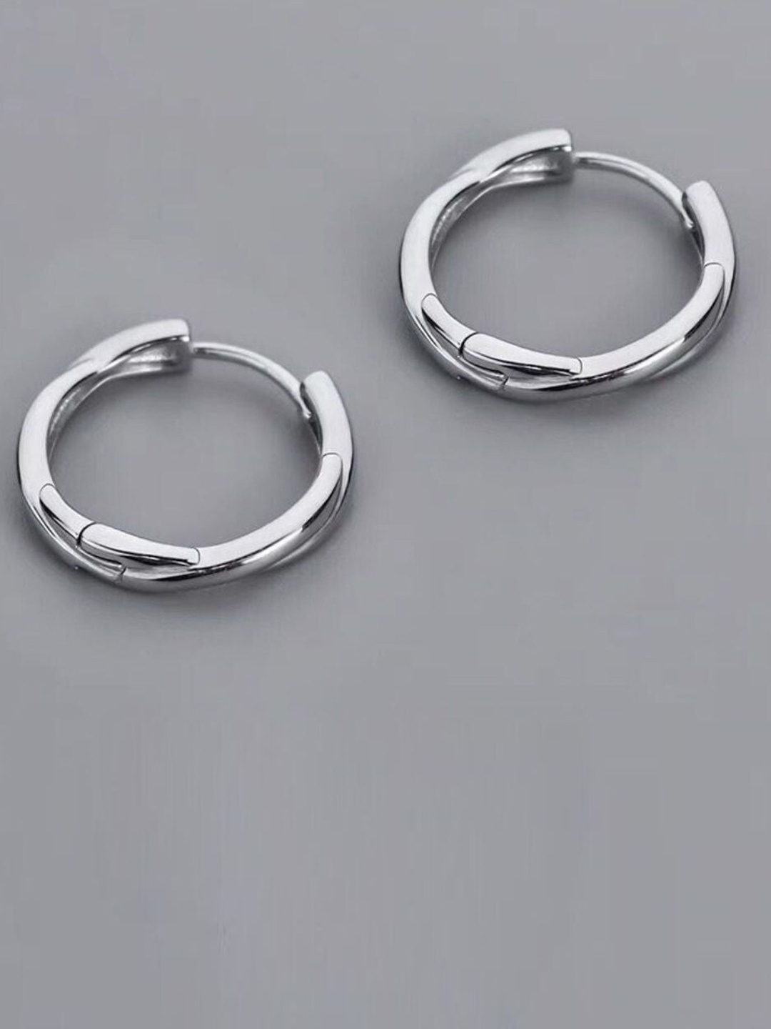 

SALTY Circular Hoop Earrings, Silver