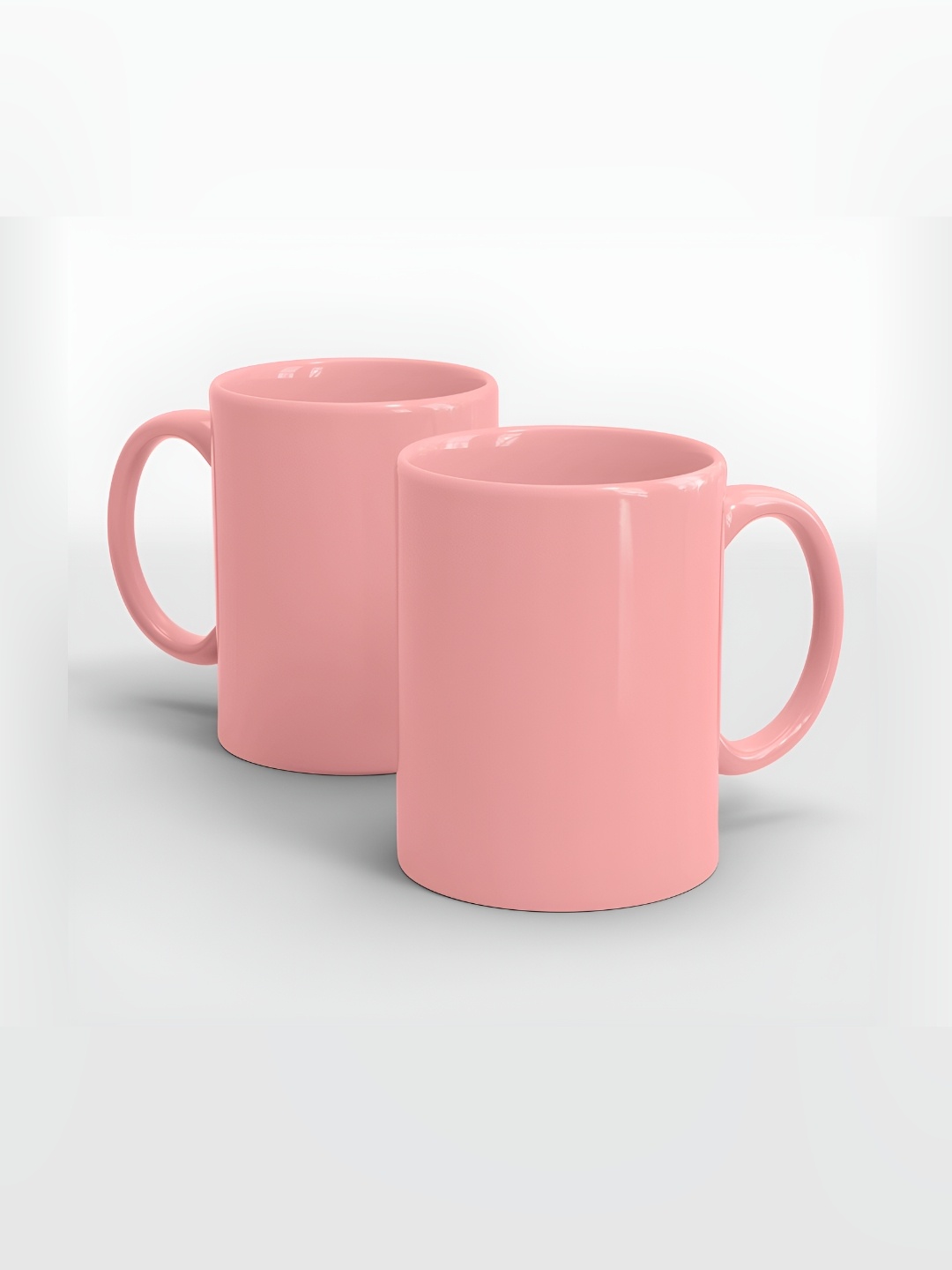 

Home Decor Expert Pink 2 Pcs Ceramic Glossy Mugs Set of Cups and Mugs 300 ml