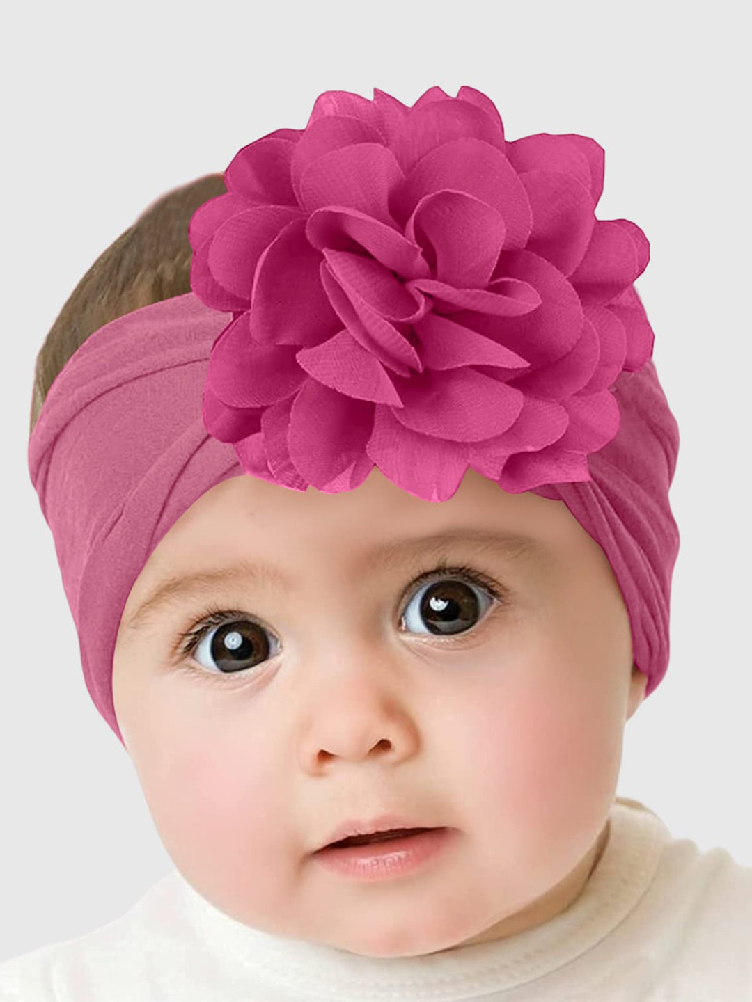 

SYGA Infant Floral Stretchable Headband, Pink