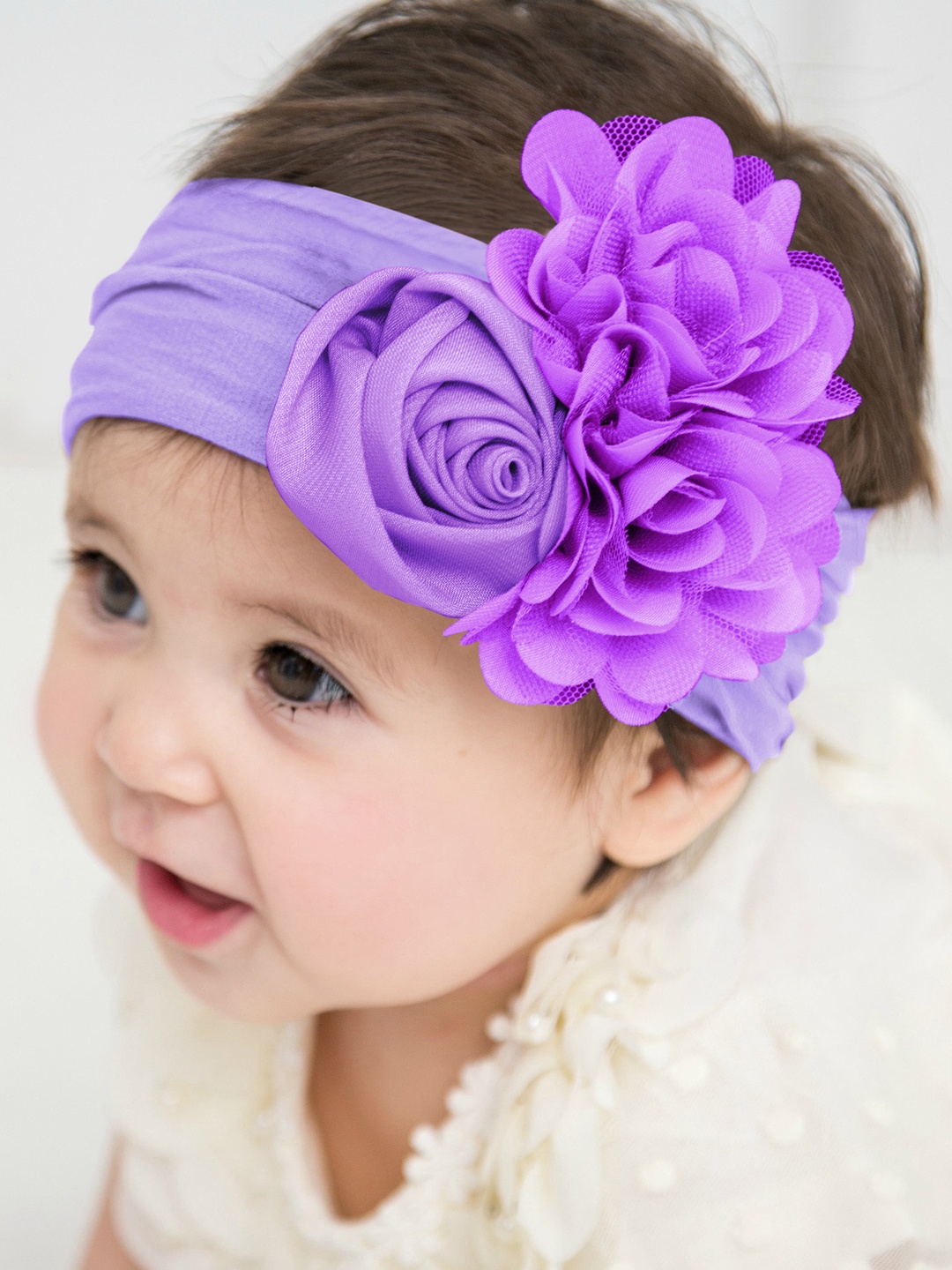 

SYGA Infant Floral Stretchable Headband, Purple