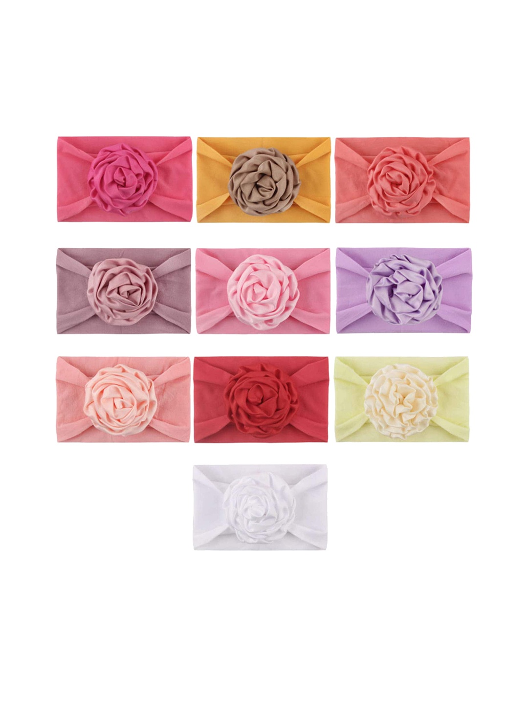 

SYGA Infants Girls Floral Stretchable Headband, Yellow