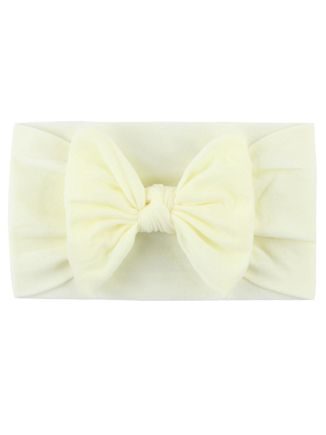 

SYGA Infants Girls Bow Stretchable Headband, Beige