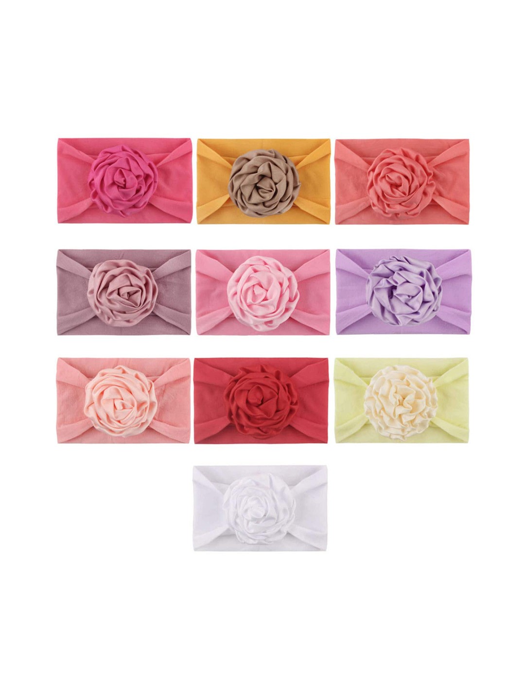 

SYGA Infants Girls Floral Stretchable Headband, Purple