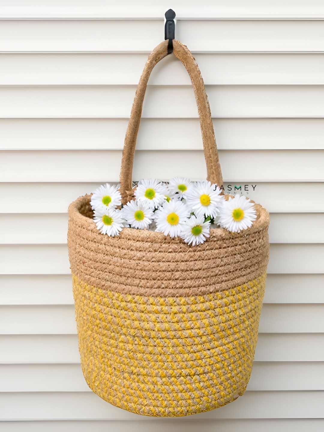 

JASMEY HOMES Yellow Self Design Outdoor Multi-Utility Hanging Organiser