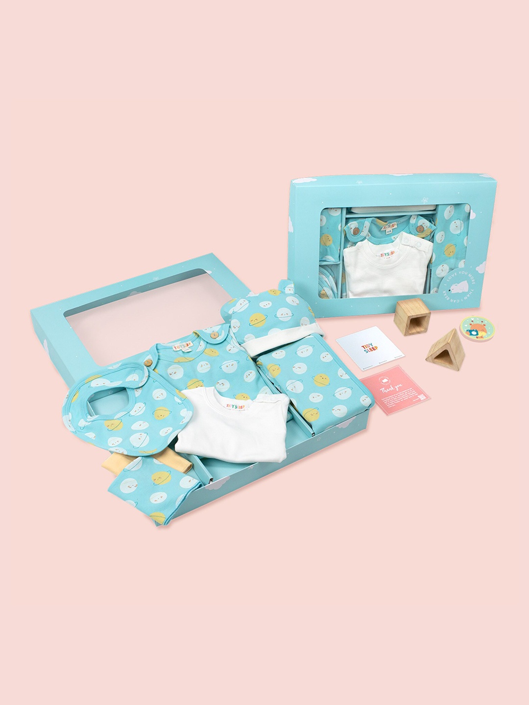 

TIDY SLEEP Infants Pure Cotton Baby Gift Box, Blue